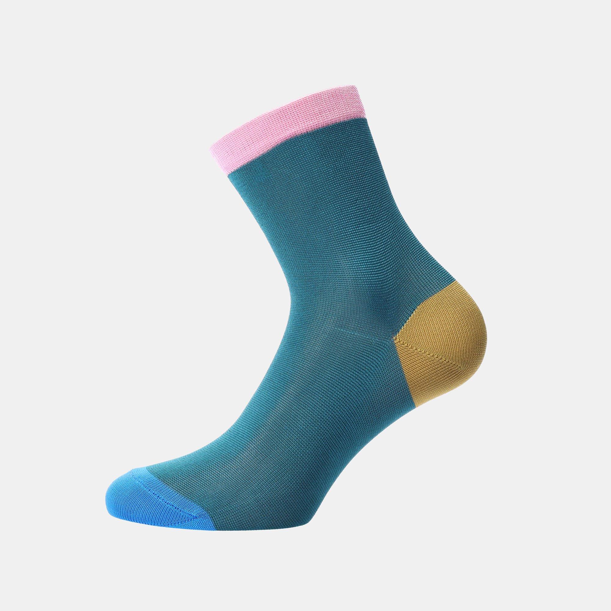 Green - Happy Socks - Grace Ankle Socks - 2