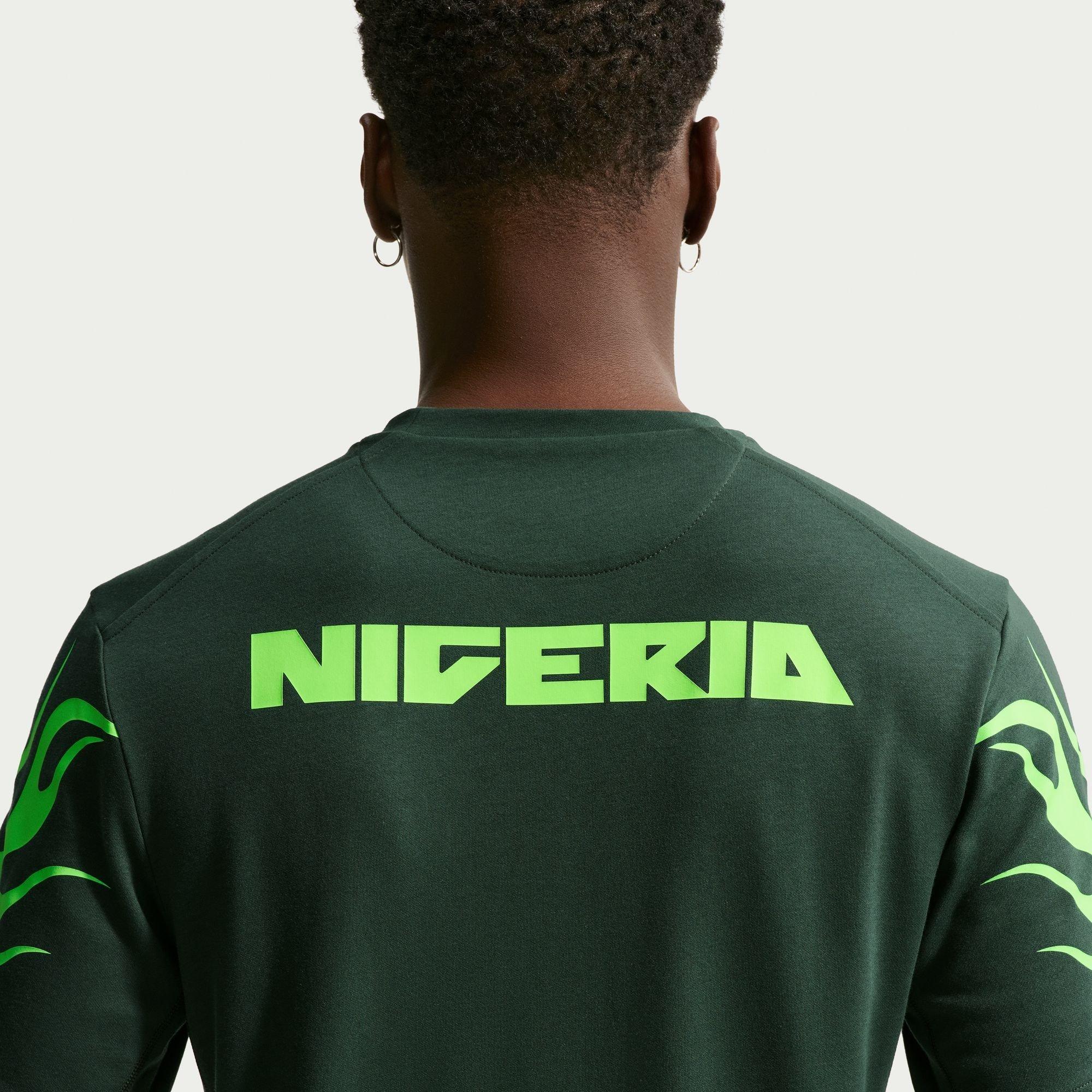 Groen/Volt - Nike - Men's Nigeria Short Sleeve T-Shirt - 2
