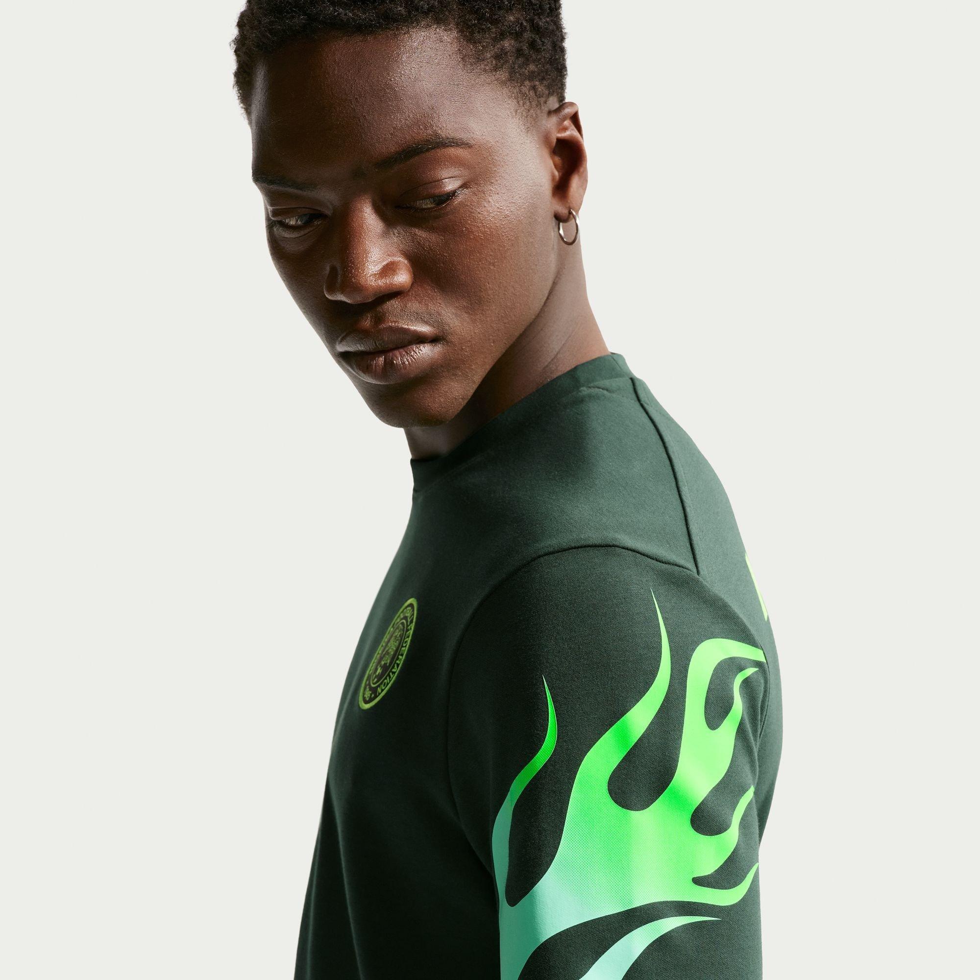 Groen/Volt - Nike - Men's Nigeria Short Sleeve T-Shirt - 3