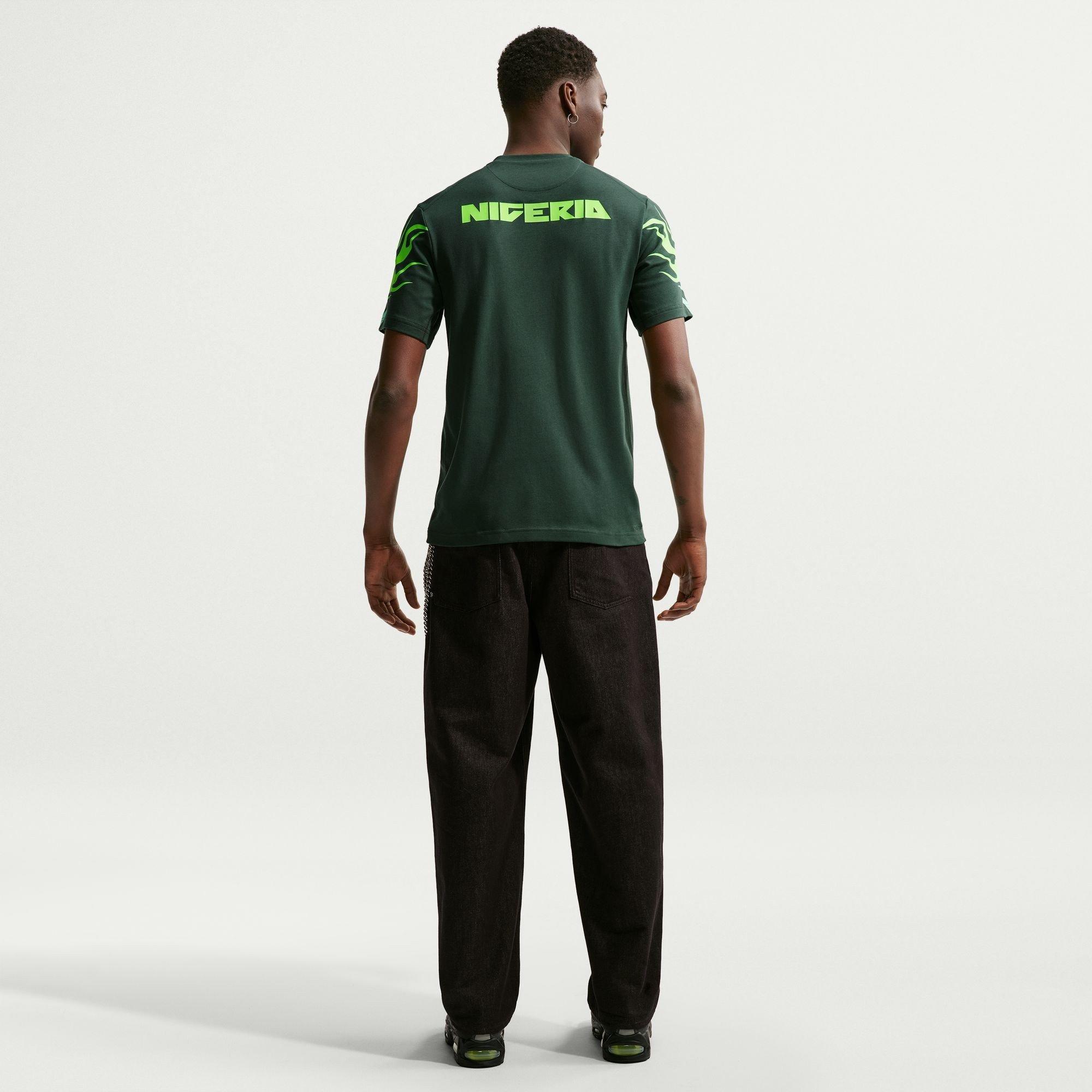 Groen/Volt - Nike - Men's Nigeria Short Sleeve T-Shirt - 4