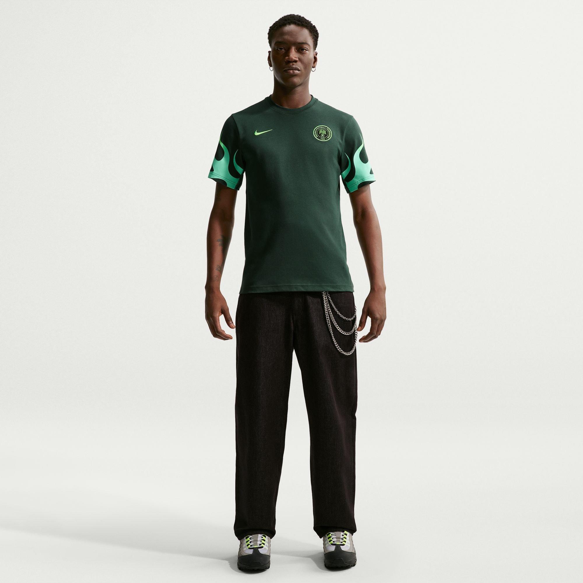 Groen/Volt - Nike - Men's Nigeria Short Sleeve T-Shirt - 5