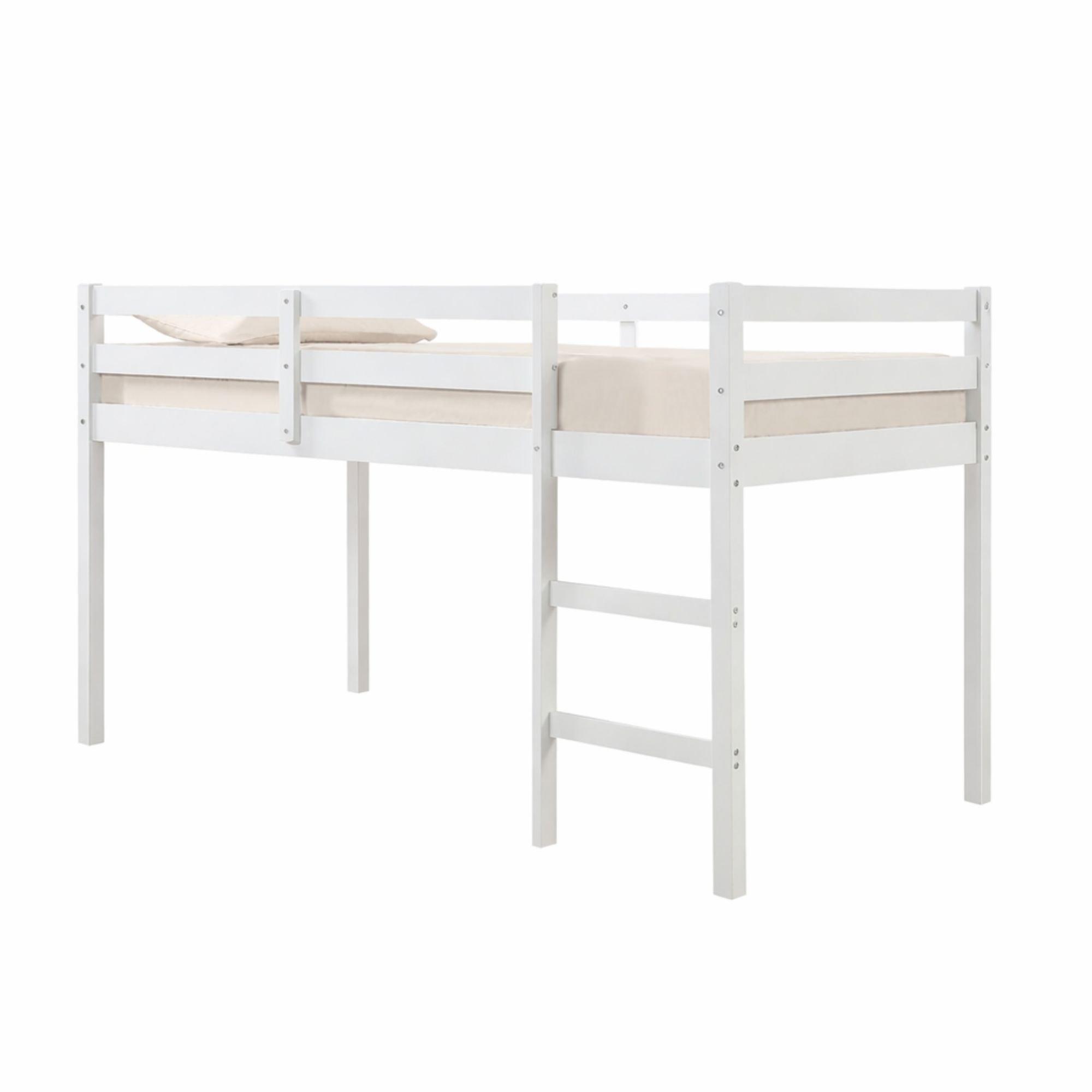 White - Aspire - Cove Midsleeper Wooden Children's Bed Frame, Size - 6