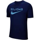 Bleu - Nike - Regular Fit Double Cuff Shirts - 1