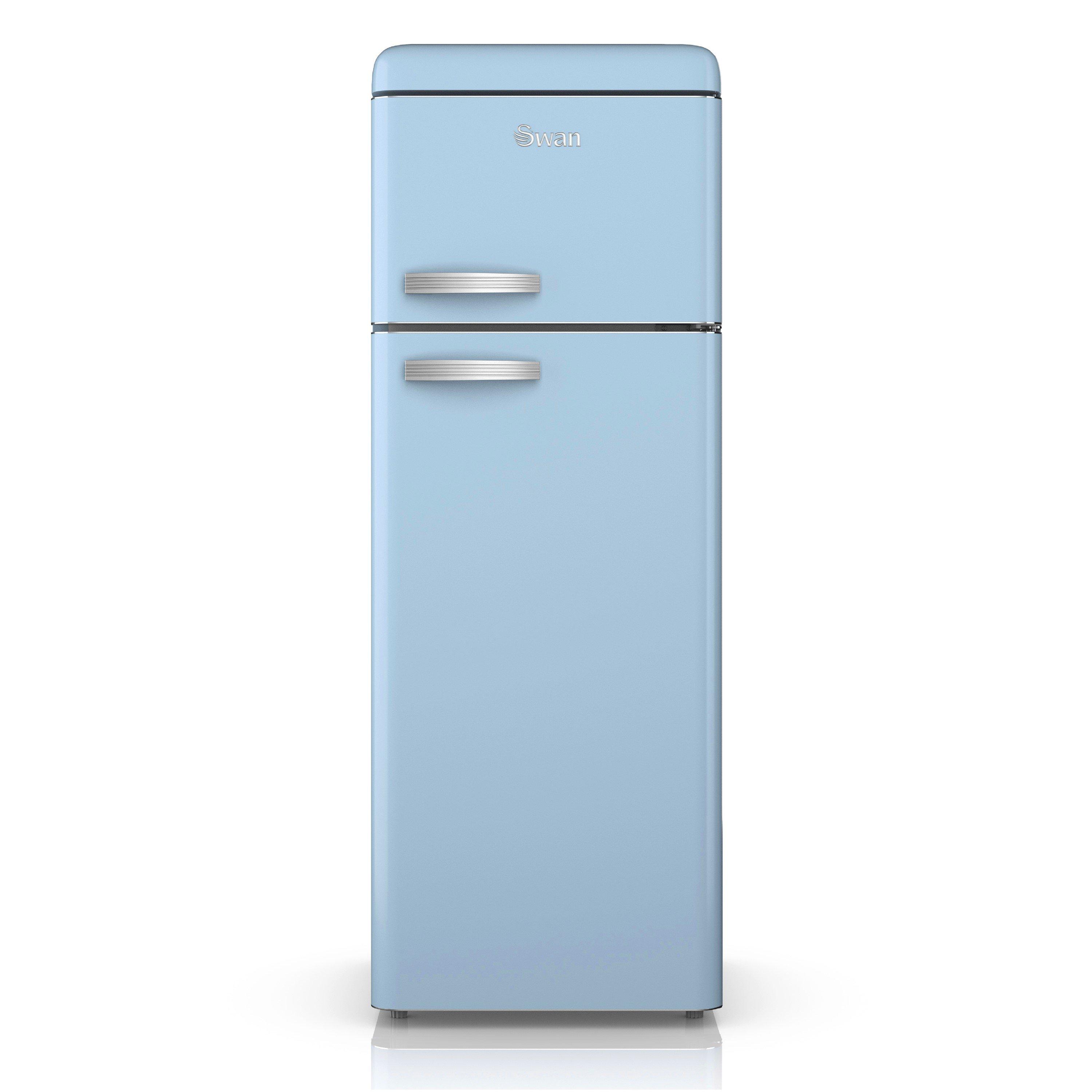 Blue - Swan - Top Mounted Fridge Freezer Blue - 1