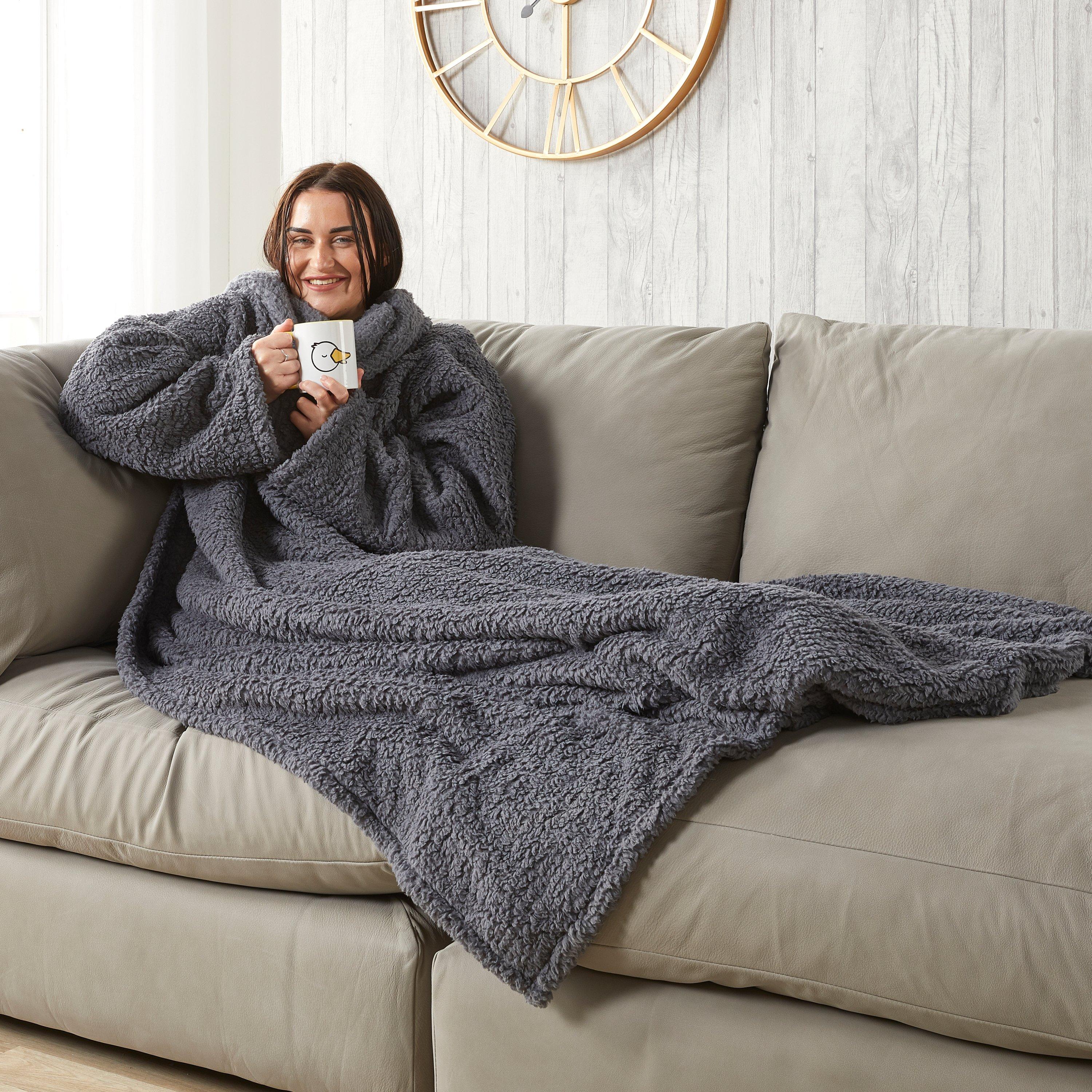 Charcoal - Downland - Wearable Relaxing Blanket - 2