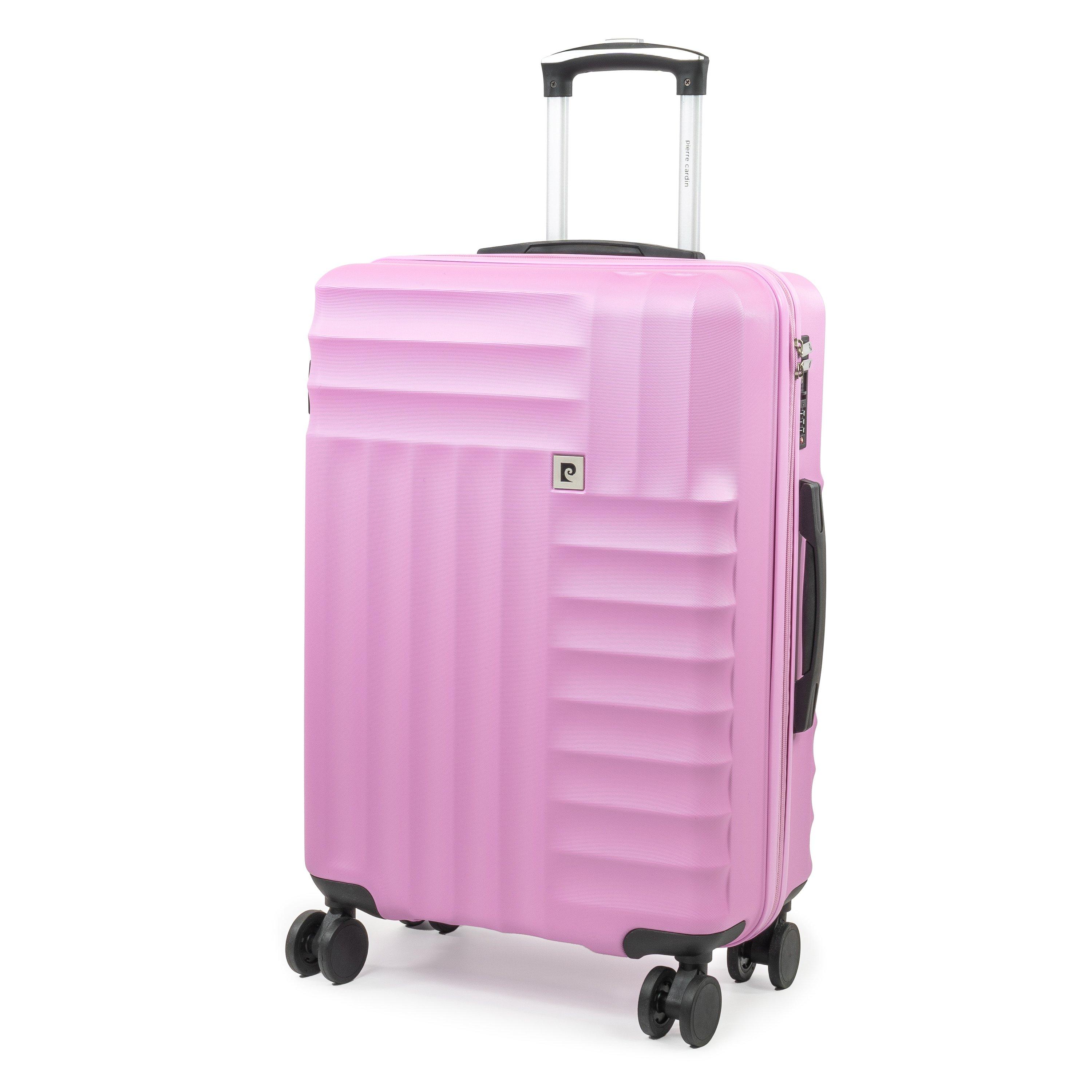 Fondant Pink - Pierre Cardin - Soleil Hard Shell Suitcase Medium Wheeled Luggage - 1
