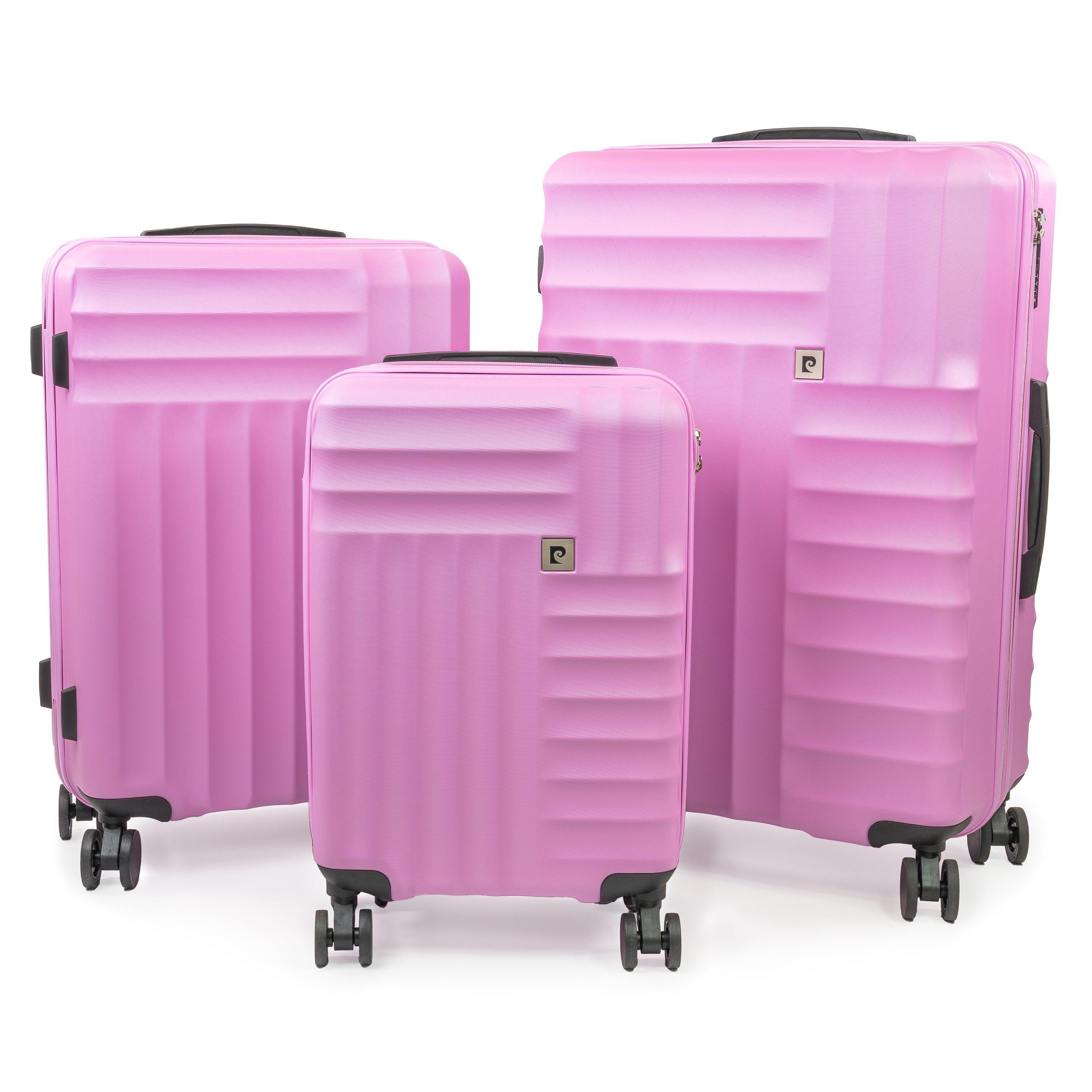 Fondant Pink - Pierre Cardin - Soleil Hard Shell Medium Suitcase Wheeled Luggage - 2