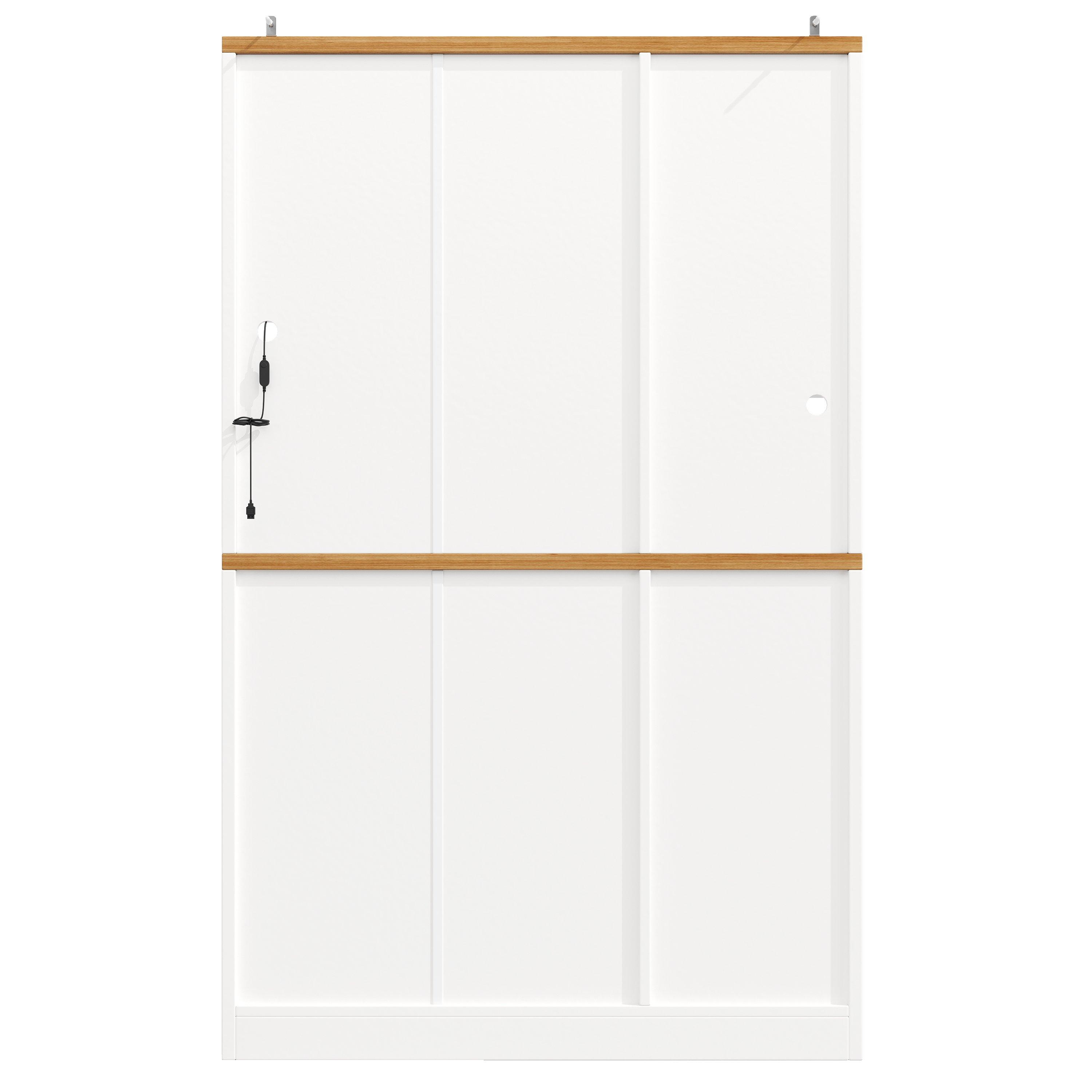 White - Urban Meuble - Display Storage Cabinet with LED Lighting - 14