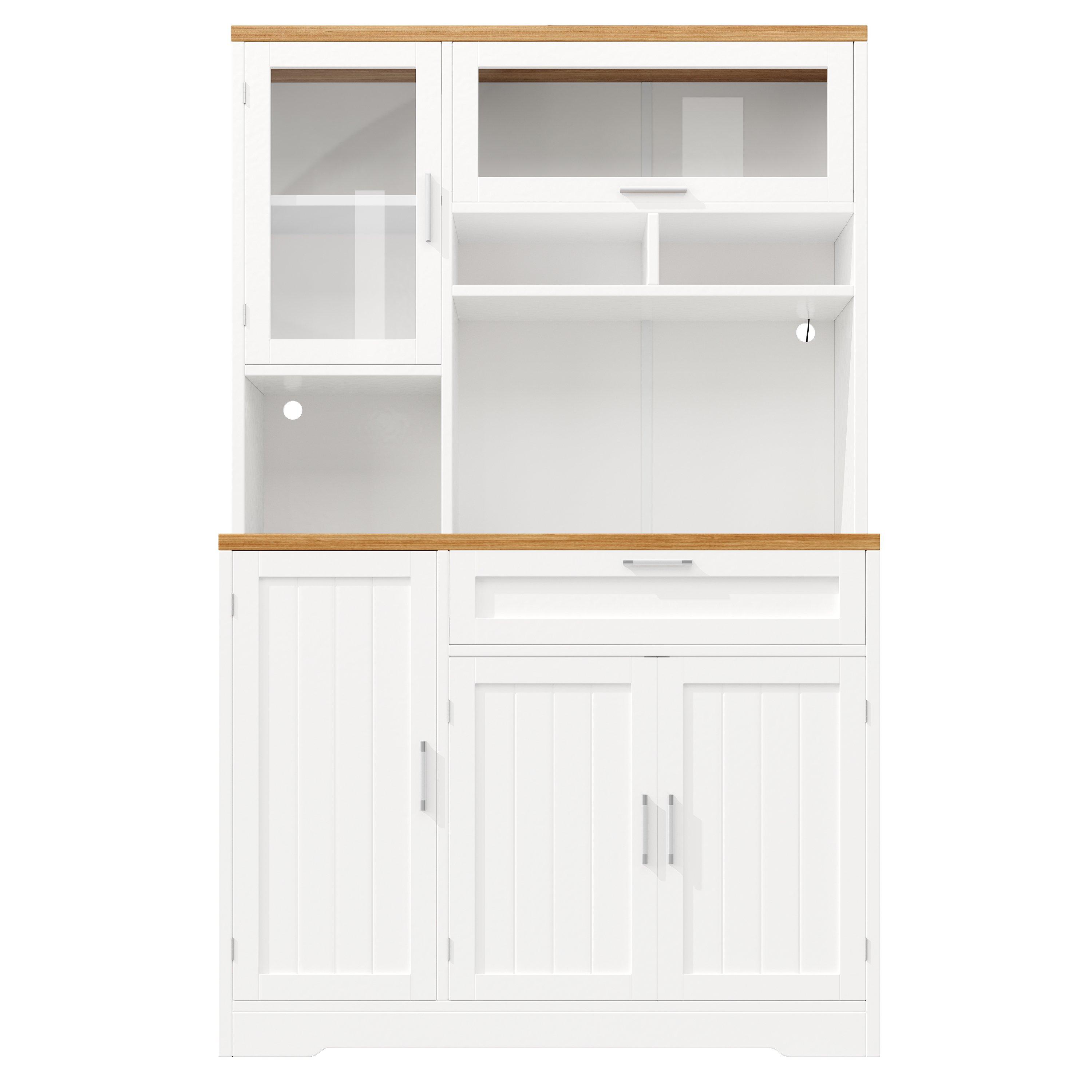 White - Urban Meuble - Display Storage Cabinet with LED Lighting - 5