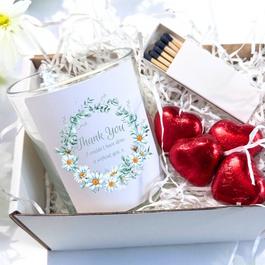Aye Do Thank You Daisy Flowers Candle Gift Set 7660-CNDST