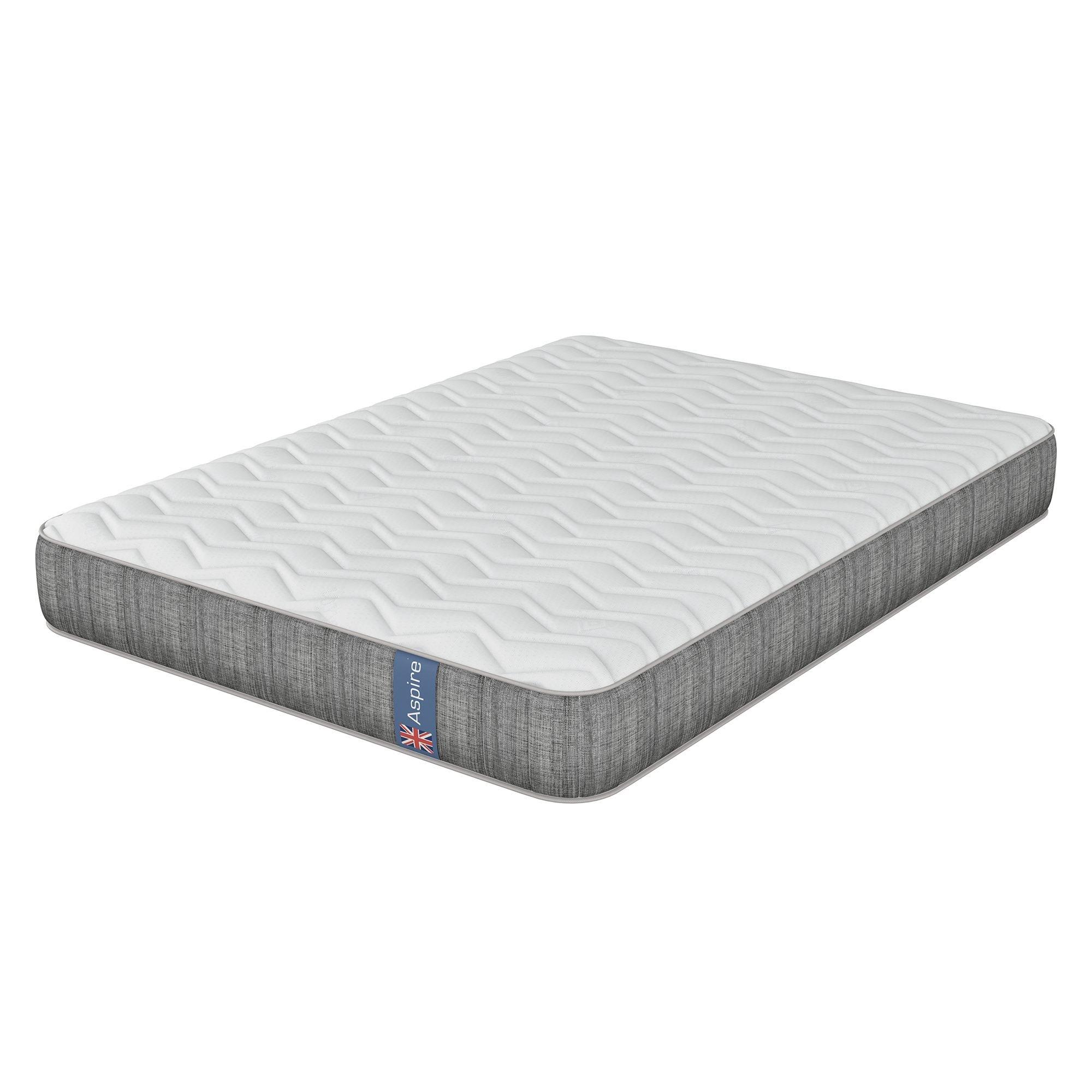 White - Aspire - SleepCraft Hybrid Memory Foam 1000 Pocket Mattress - 3