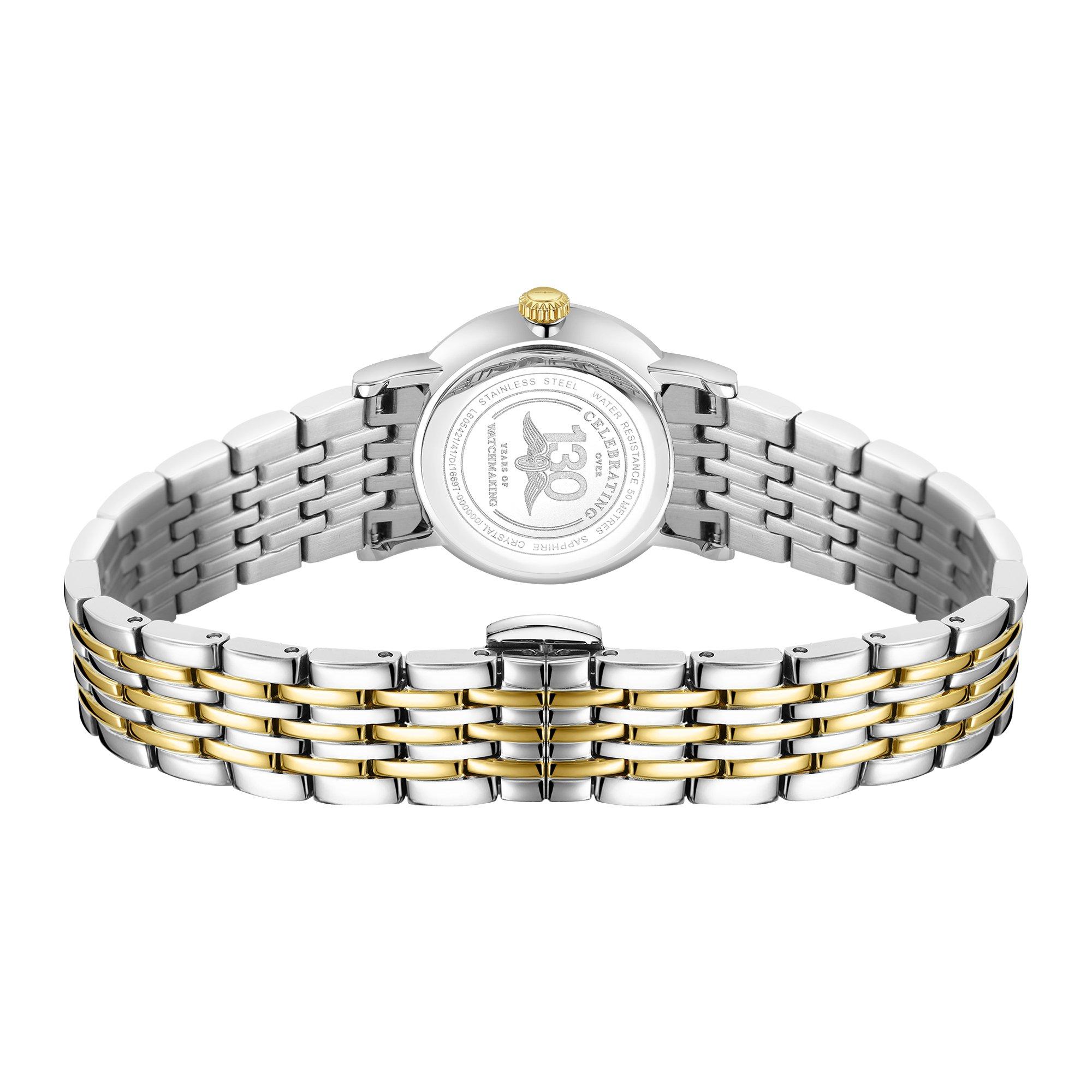 Silver & Gold - Rotary - Rotary Ladies Heritage MOP Diamond SS Bracelet Wat - 4