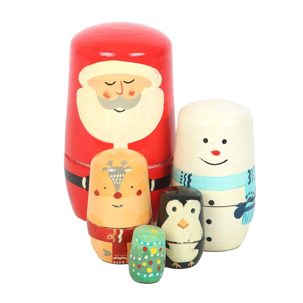 Something Different  Christmas Russian Nesting Doll Set - 