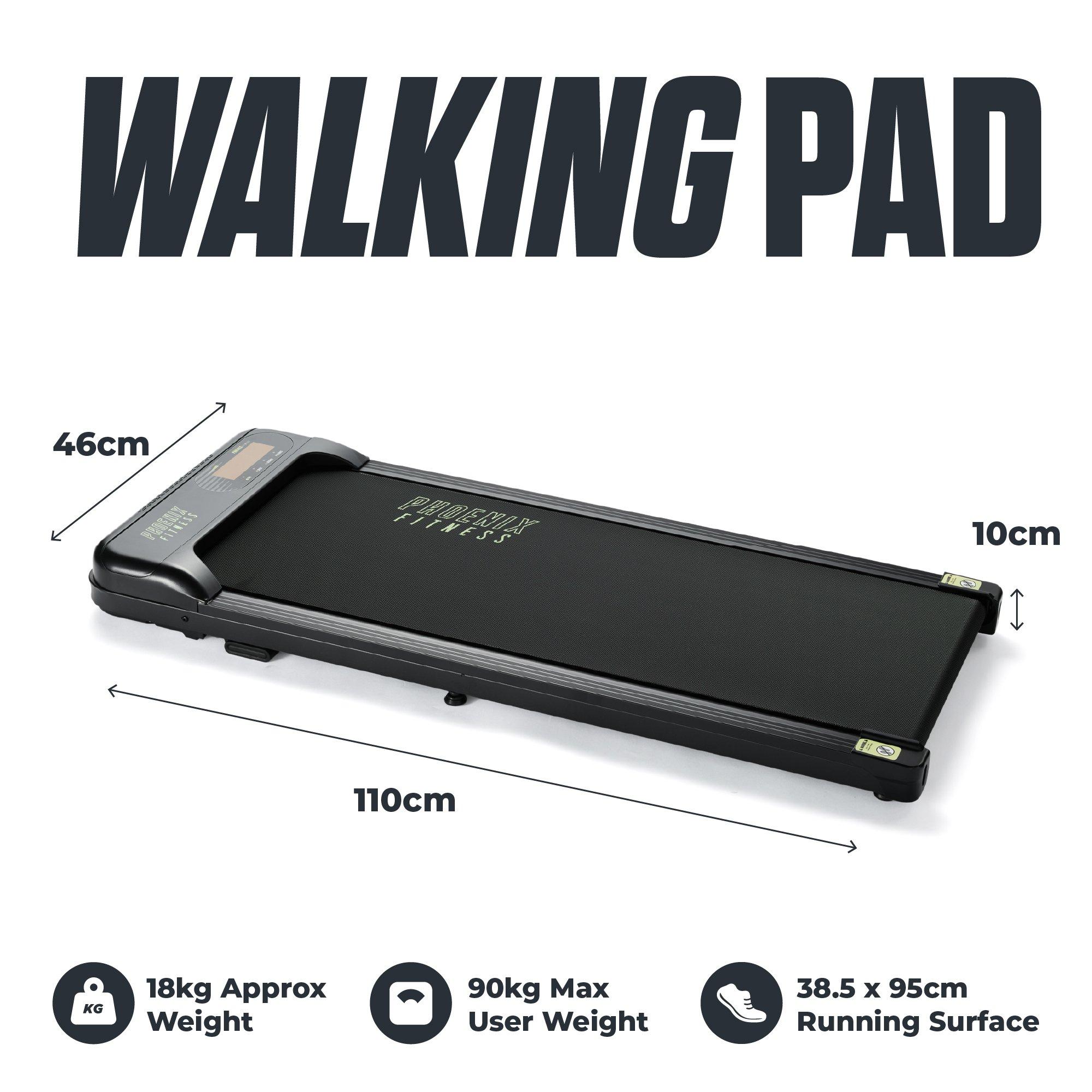 Black - Phoenix Fitness - Walking Pad Treadmill - 2