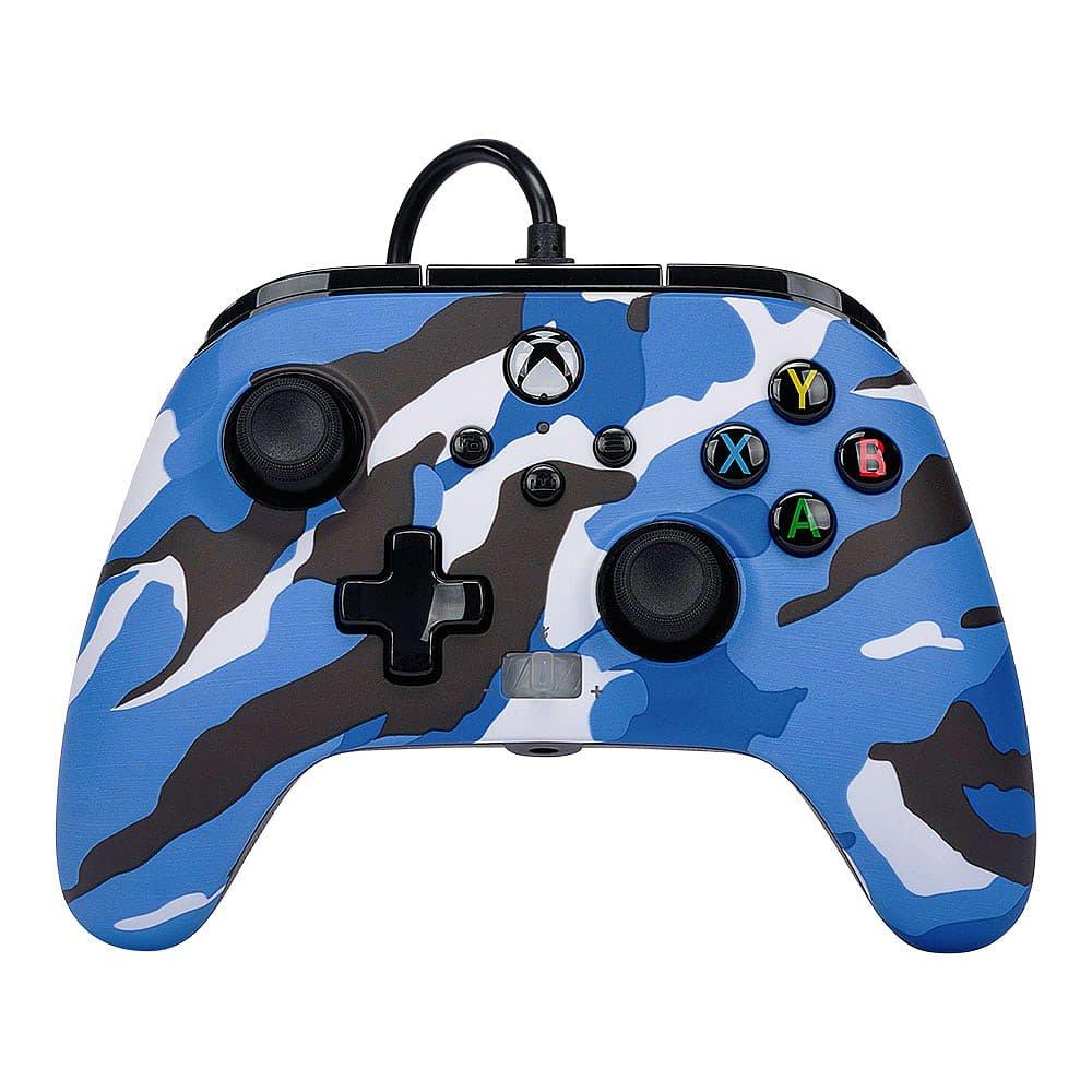 Blue Camo - PowerA - Blue Camo Enhanced Wired Controller Xbox X&S - 1