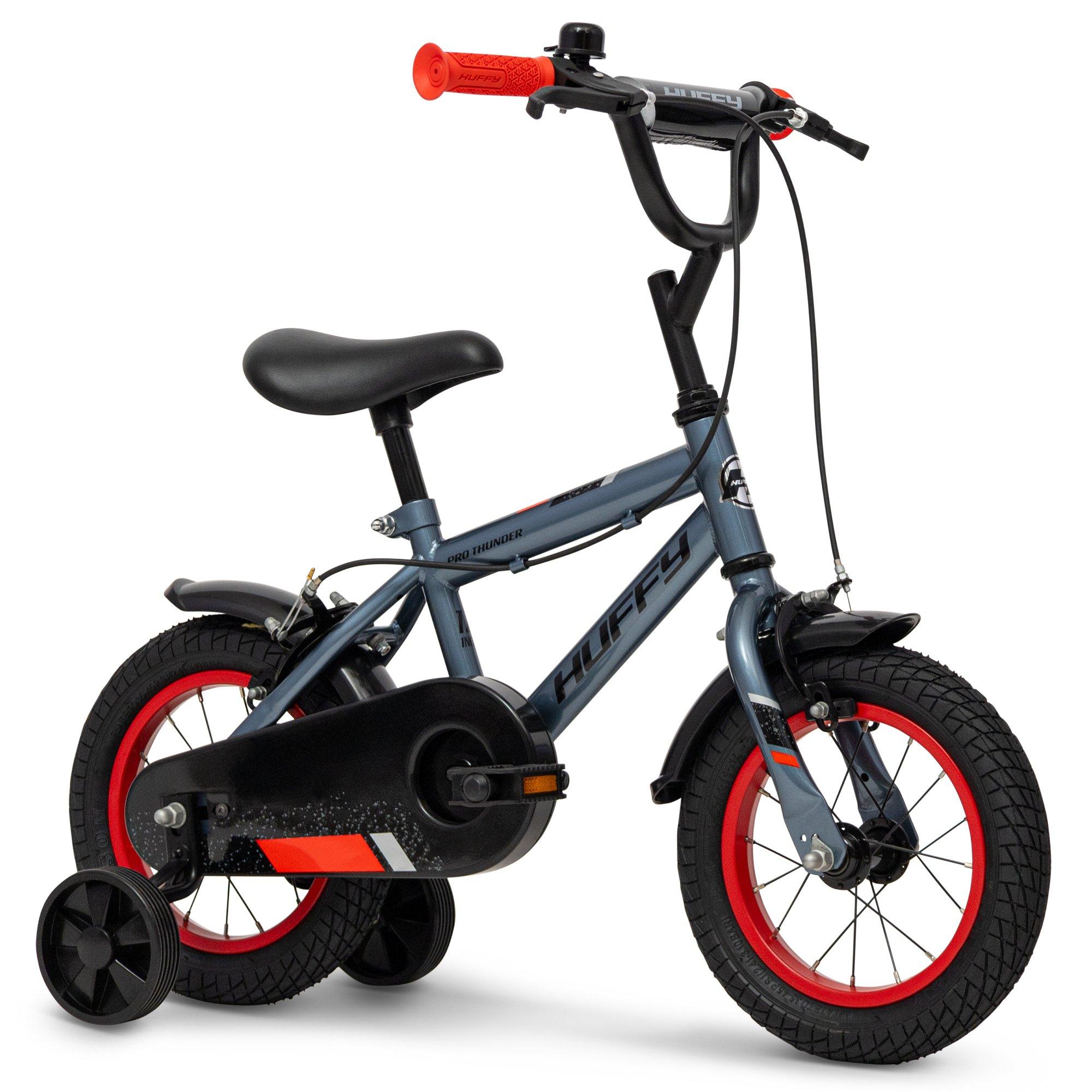 Grey - Huffy - Huffy Pro Thunder 12-inch Bike, 3-5 years, Grey - 1
