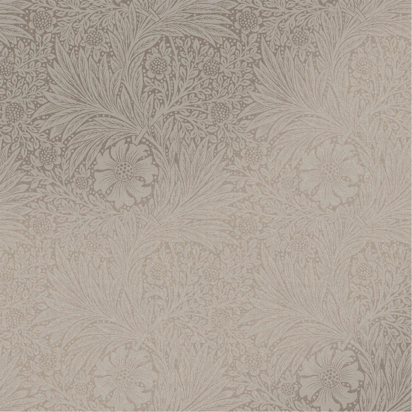 William Morris At Home  Marigold Fibrous Wallpaper Neutral