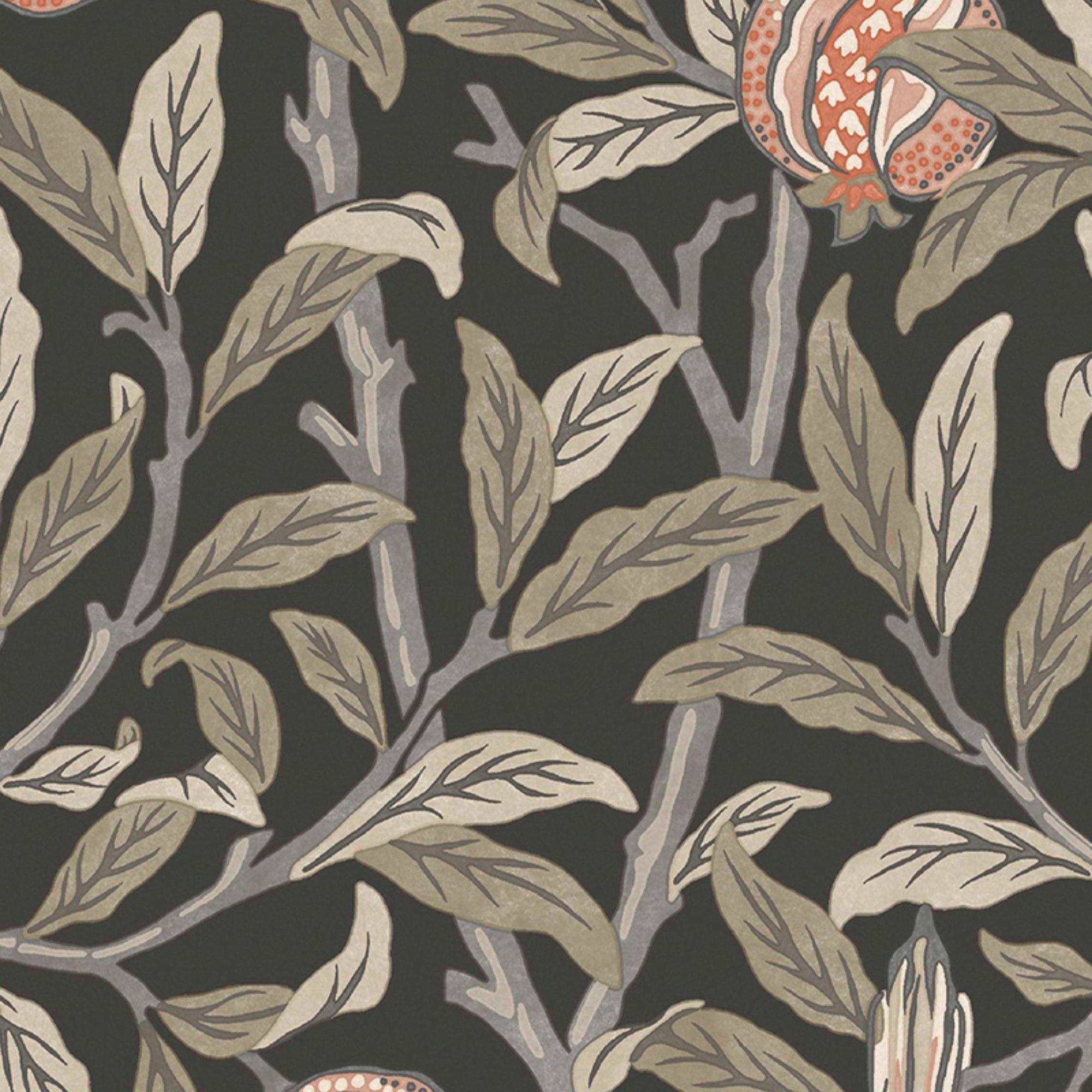 Charcoal - William Morris at Home - William Morris at Home Bird & Pomegranate Charcoal - 4