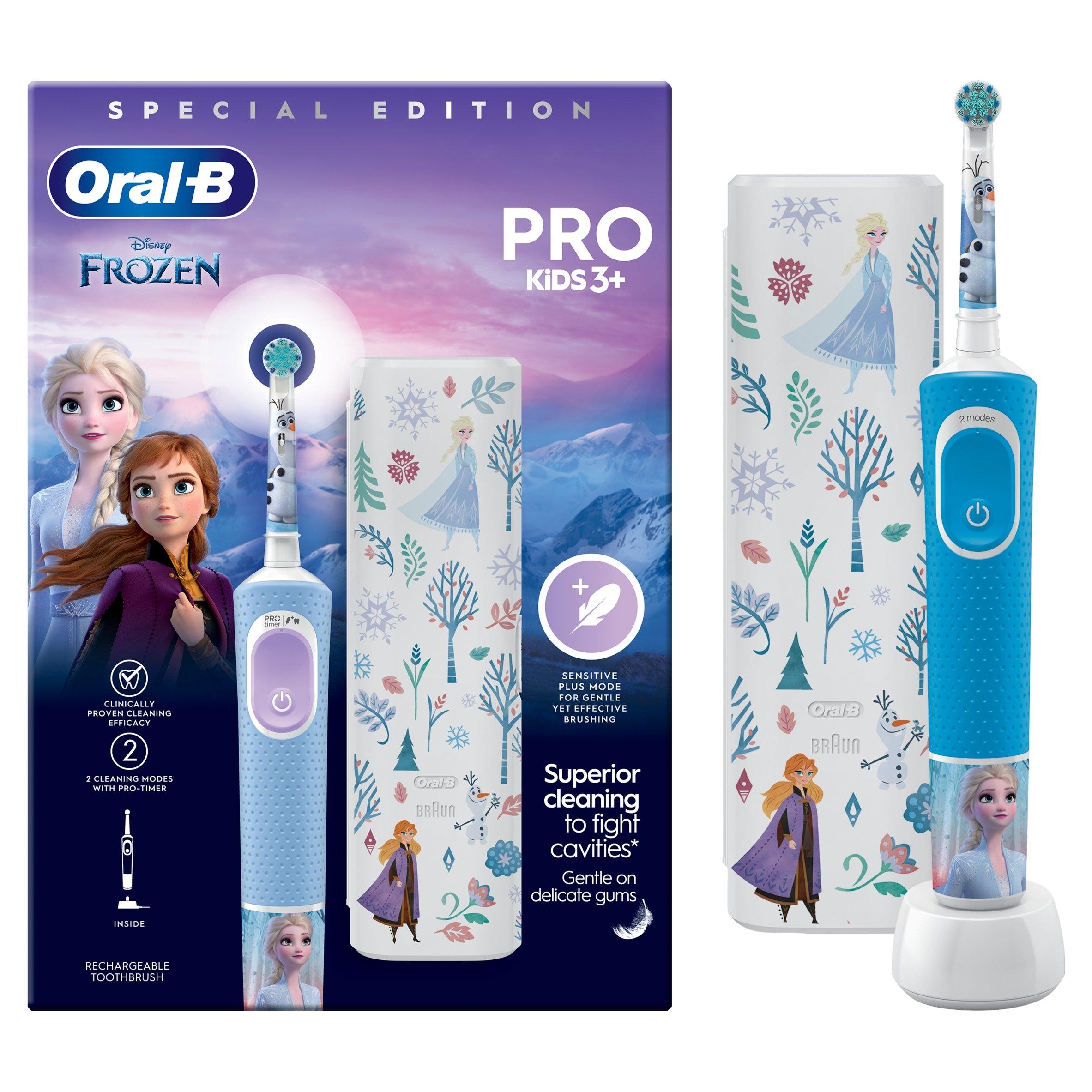 Oral B Unisex Blue Vitality Pro Gift Set Frozen In Kids - Image 33