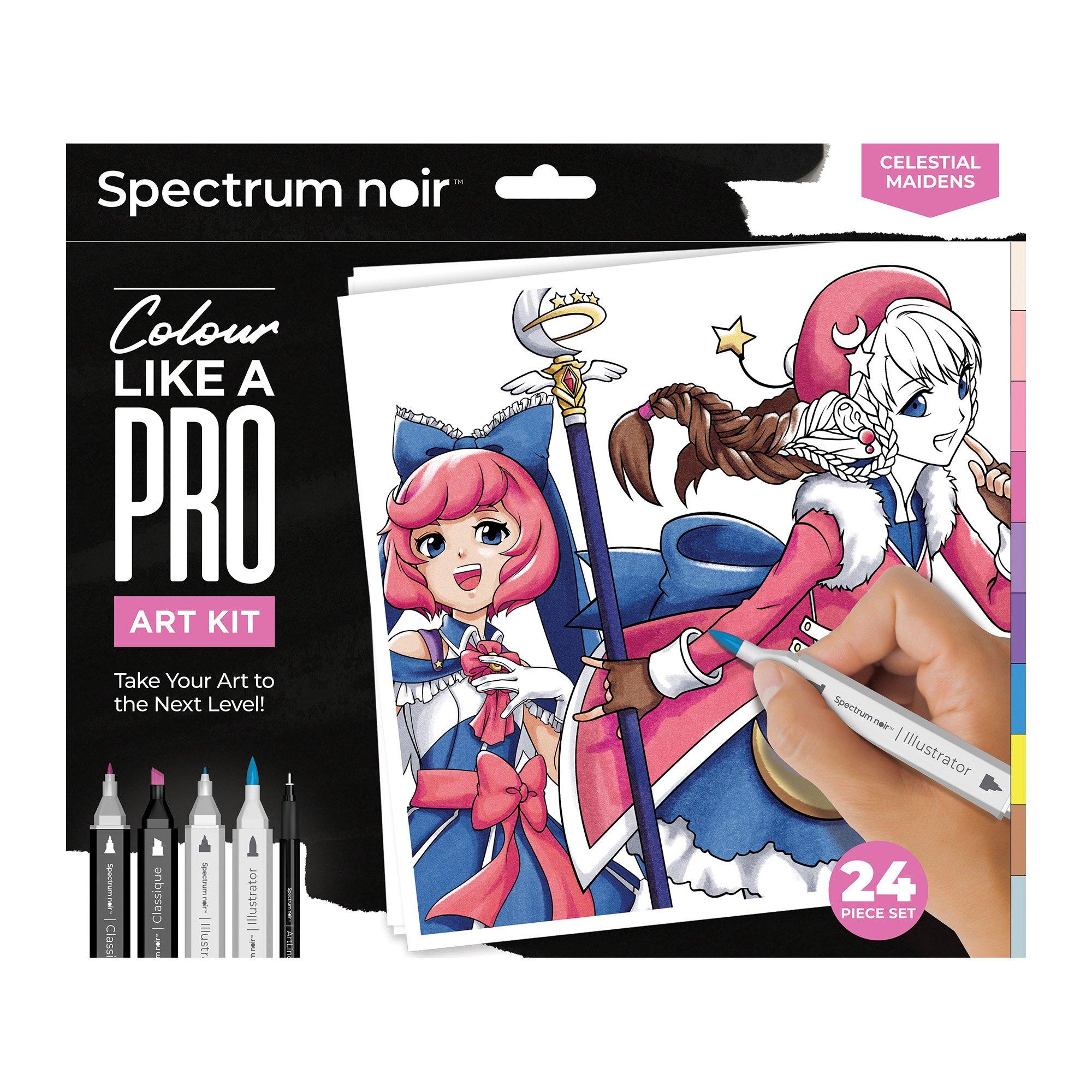 Multi - Crafters Companion - Spectrum Noir Pro Colour Art Kit Celestial Maidens - 9