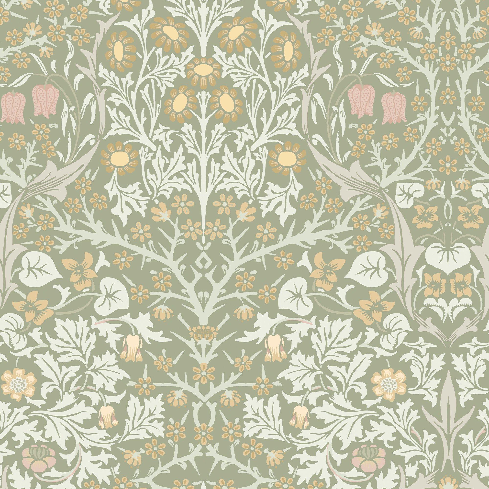 Sage - William Morris at Home - Blackthorn Sage Wallpaper - 2