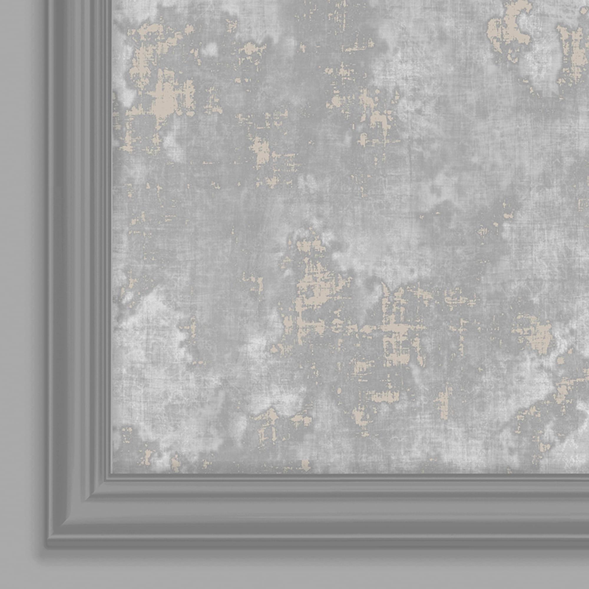 Grey - Fresco - Urban Texture Grey Panel Wallpaper - 5