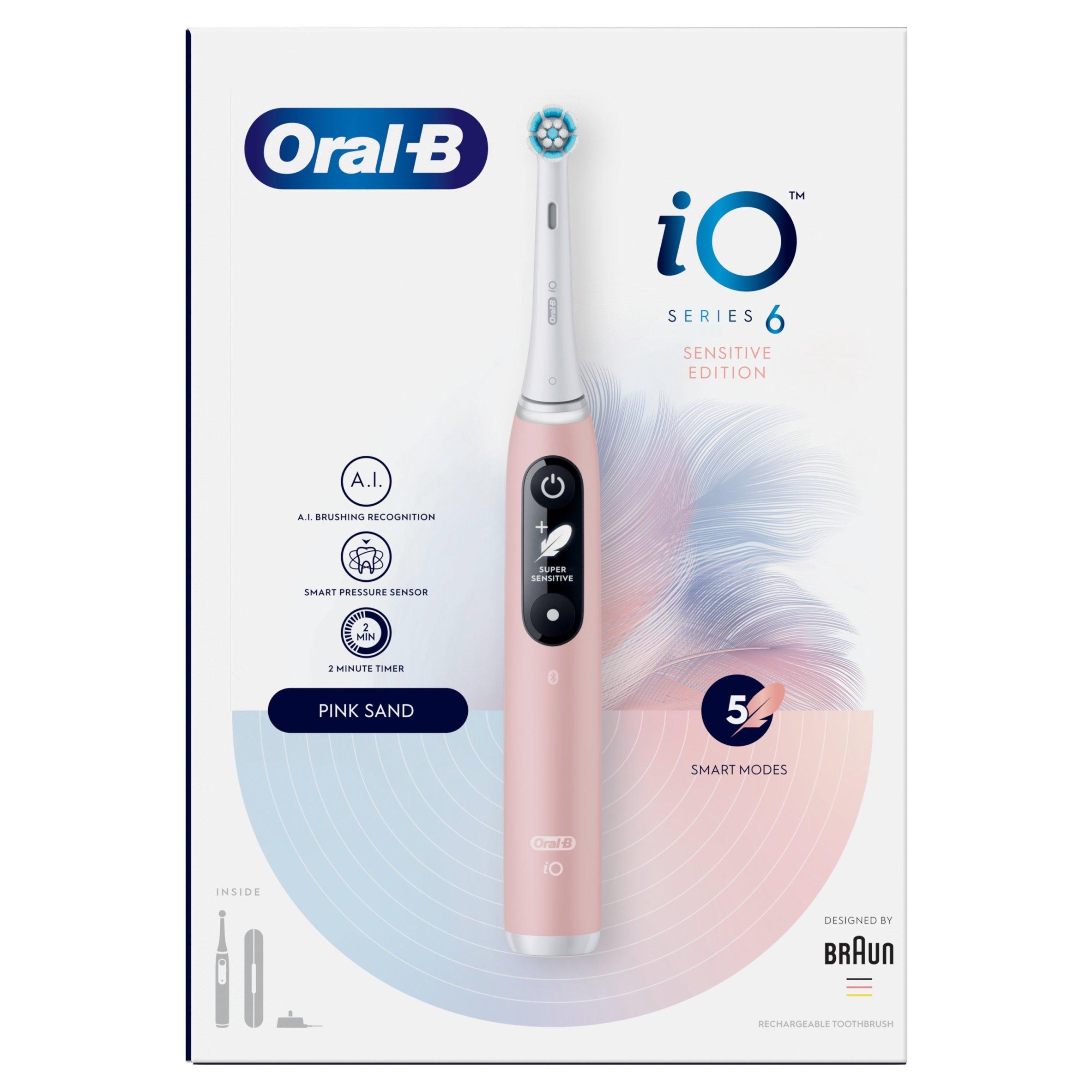 Oral B | Oral-B Sensitive Edition iO - 6 - Pink Toothbrush | FRASERS