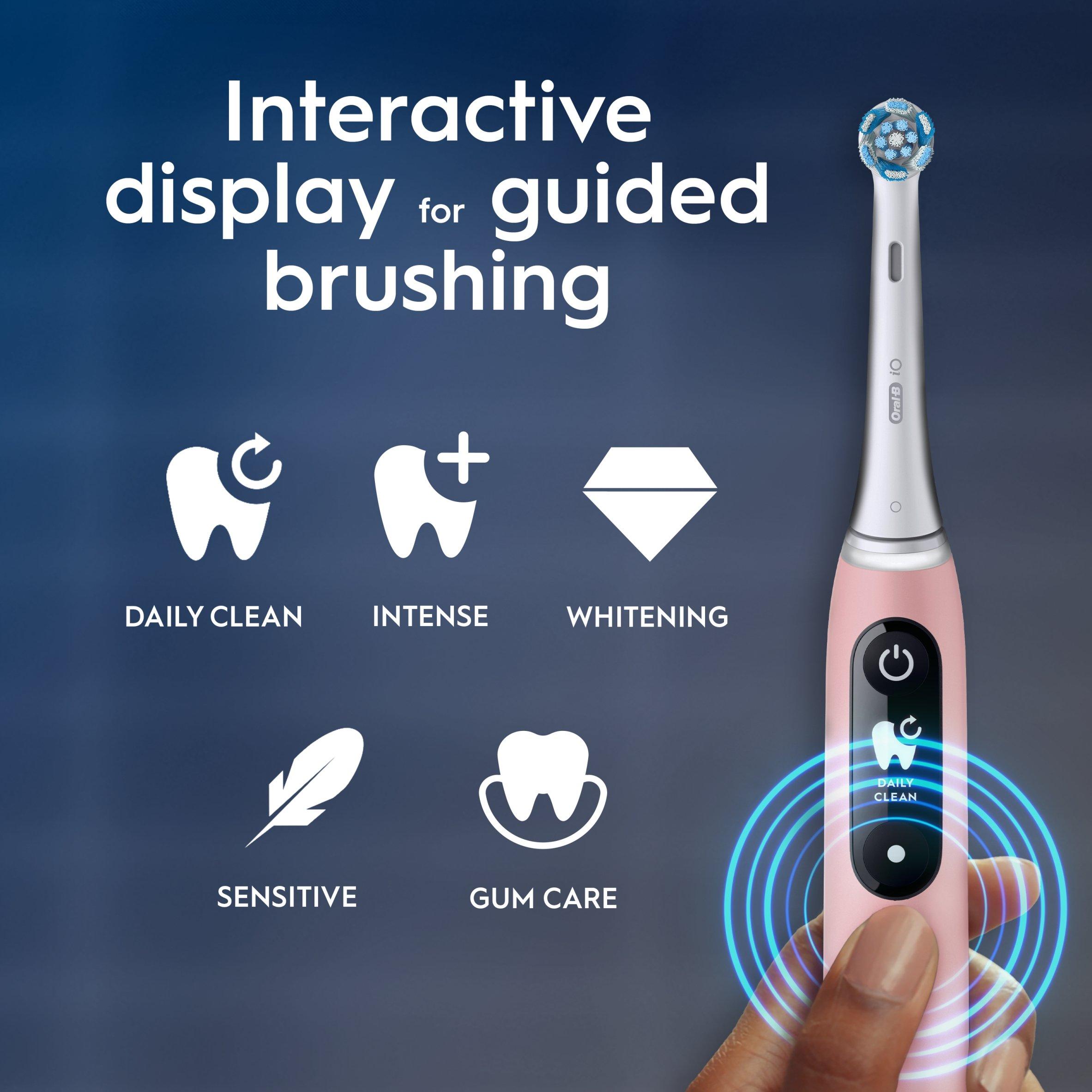Oral B Oral-B Sensitive Edition iO - 6 - Pink Toothbrush | Sports Direct