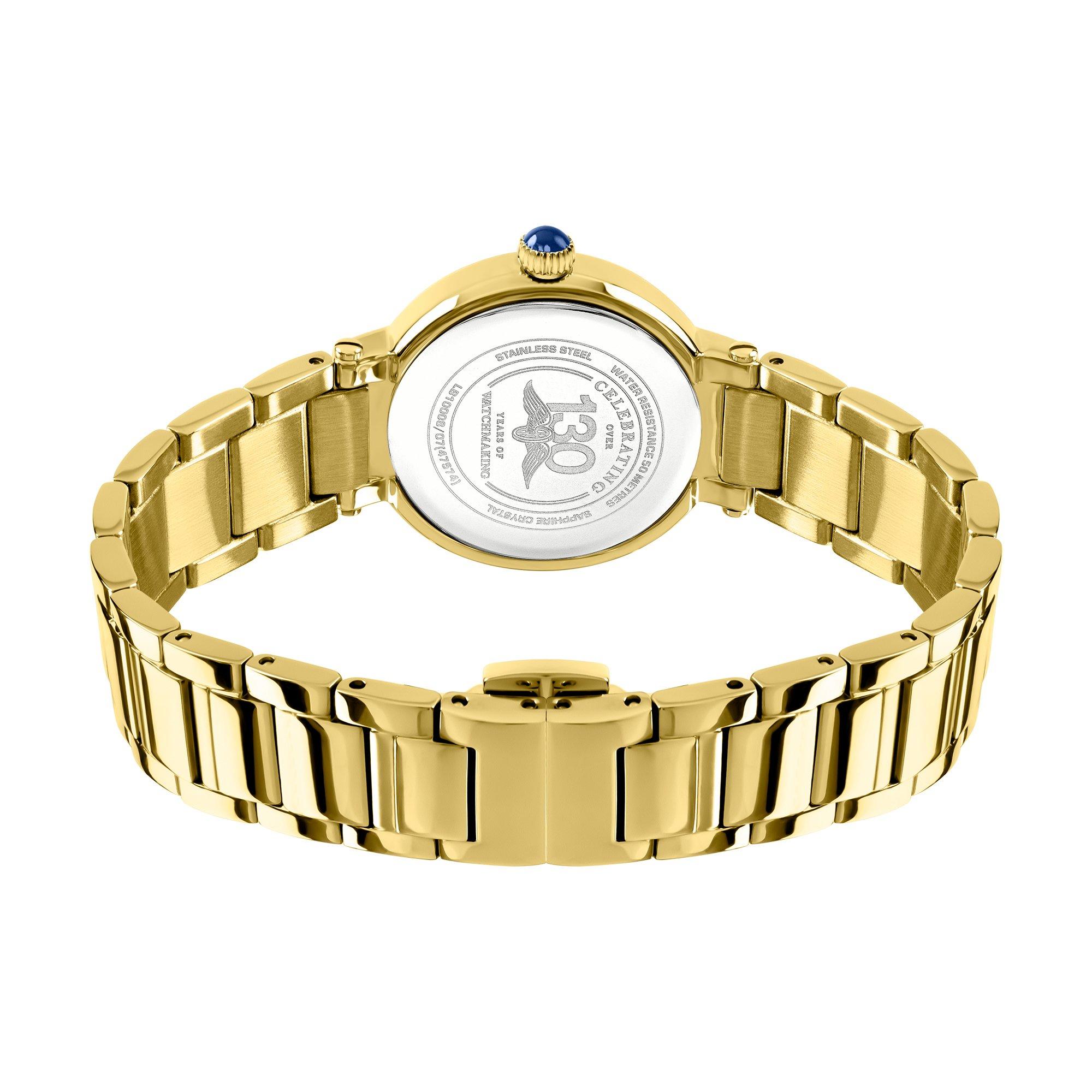 Gold - Rotary - Rotary Ladies Heritage MOP Gold SS Bracelet Watch - 4