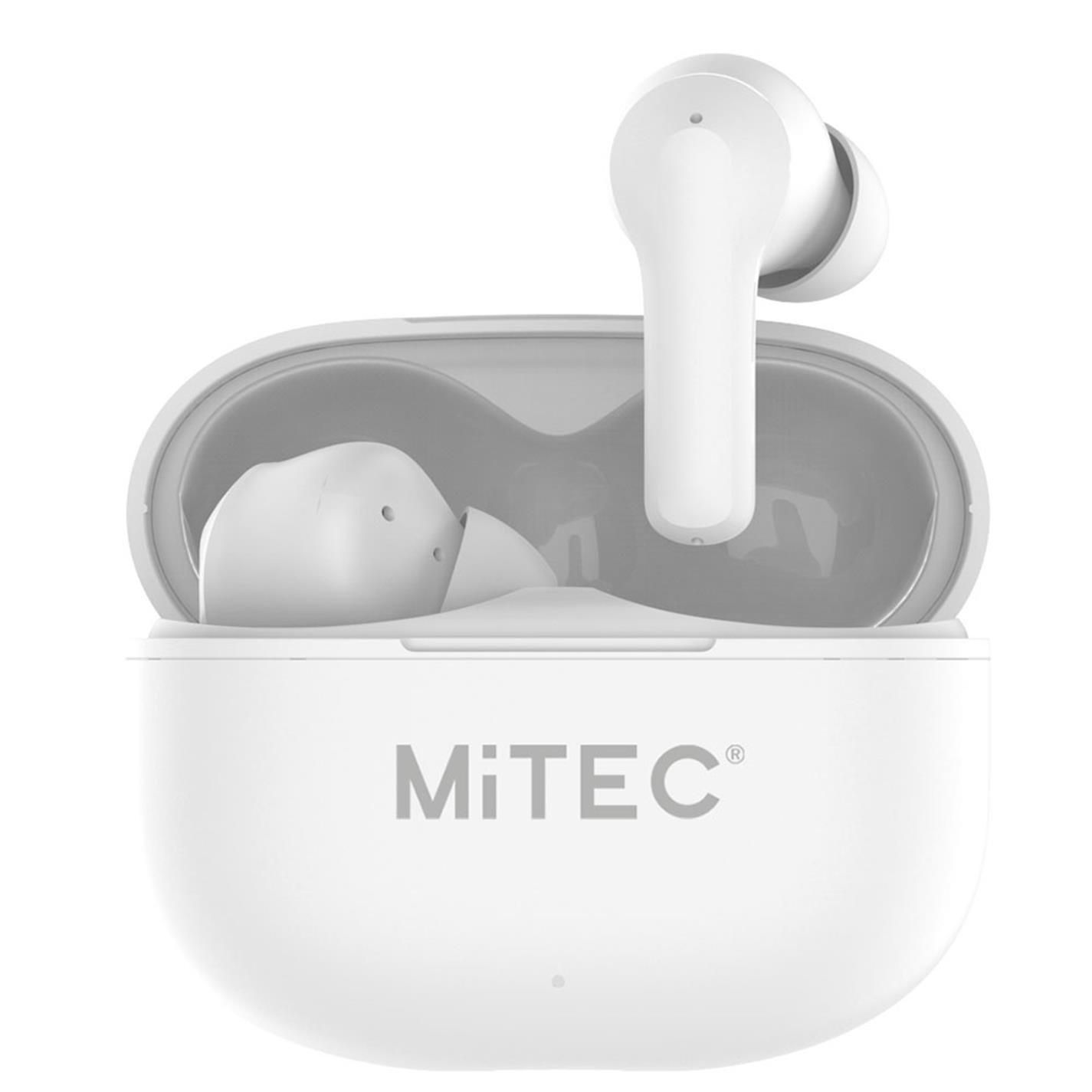 Blanc - MiTEC - True Wireless Earbuds White - 1