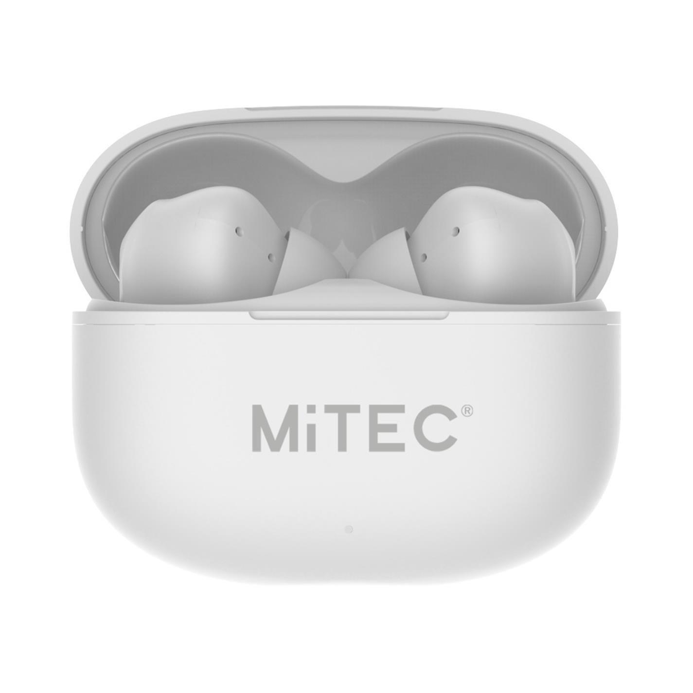 Blanc - MiTEC - True Wireless Earbuds White - 4