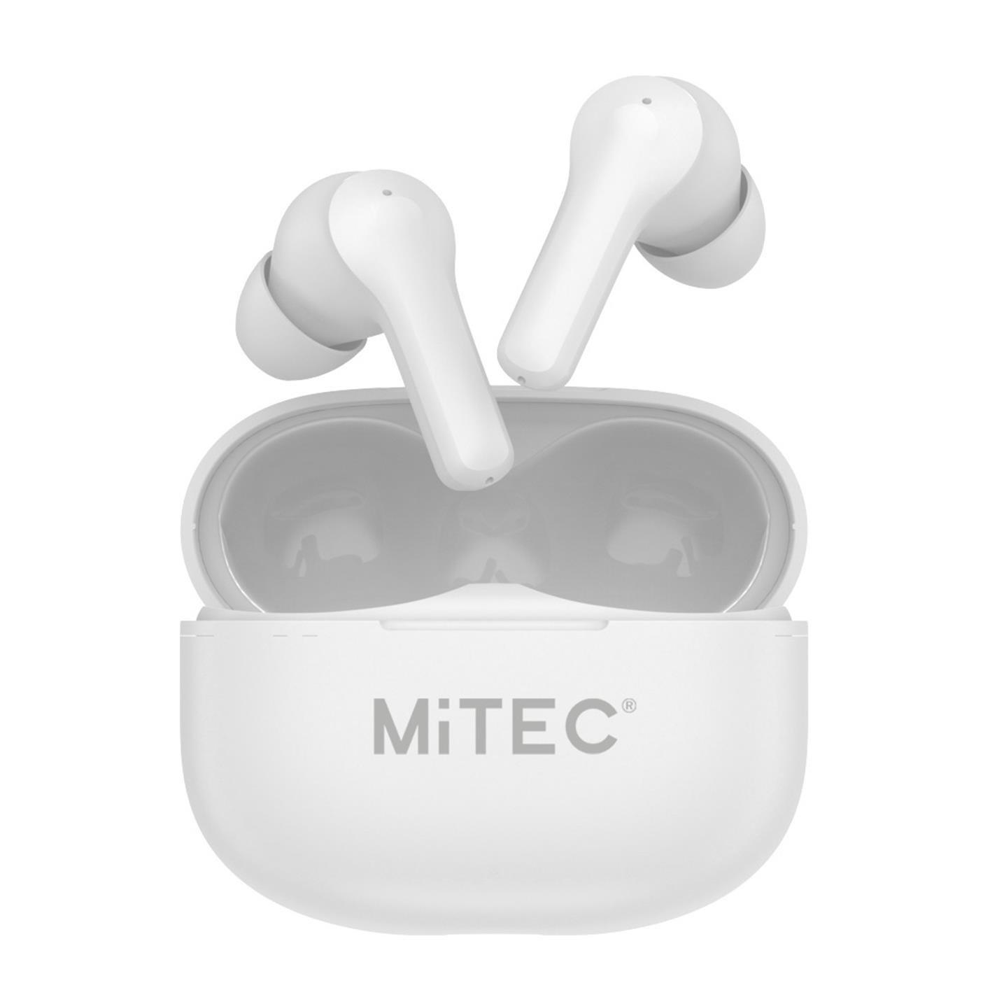 Blanc - MiTEC - True Wireless Earbuds White - 6