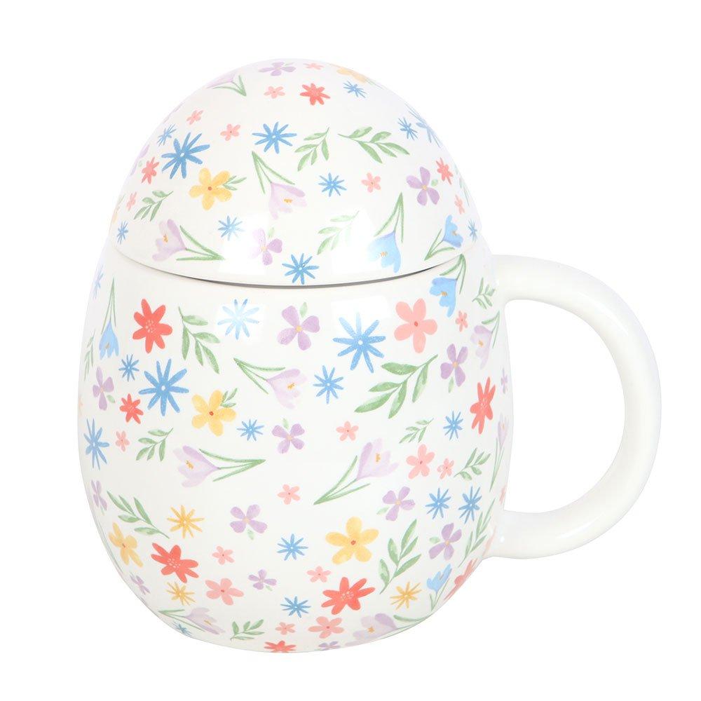 Multi - Something Different - Spring Floral Print Egg Shaped Mug - 3