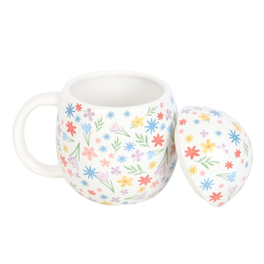 Multi - Something Different - Spring Floral Print Egg Shaped Mug - 5
