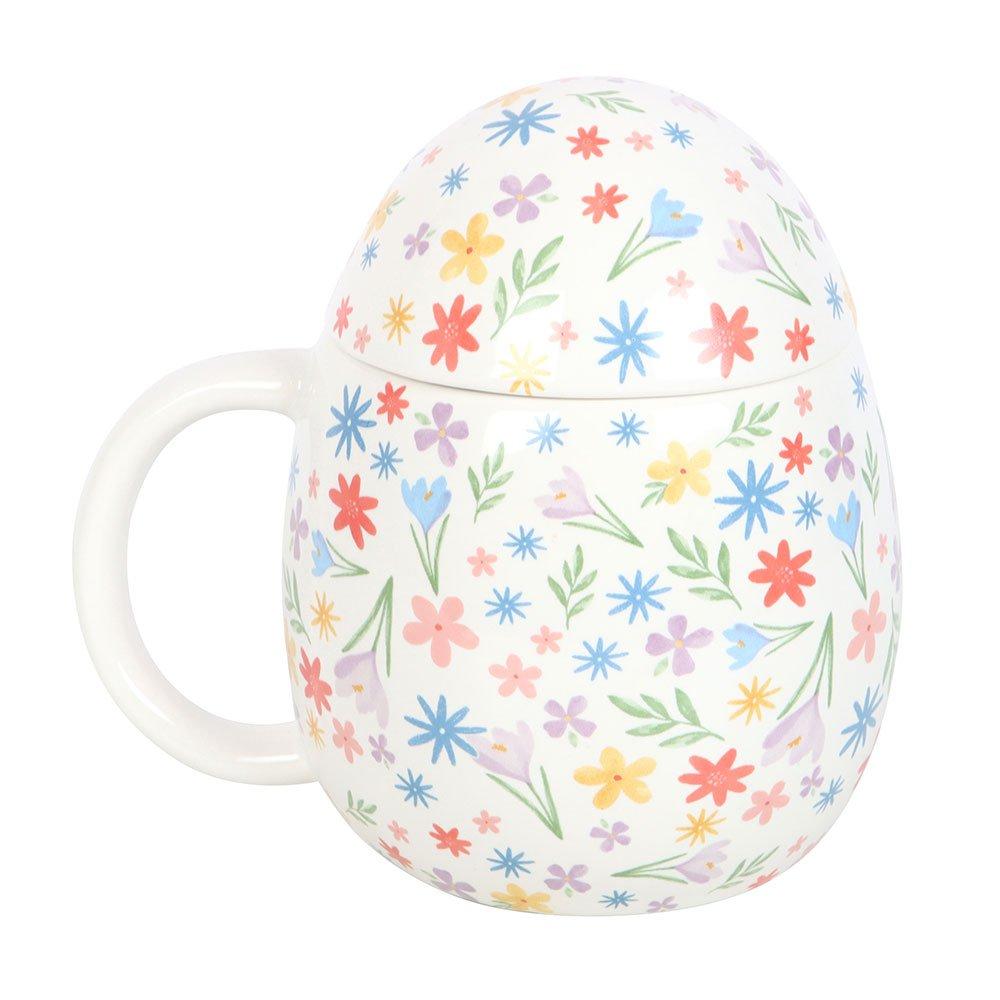Multi - Something Different - Spring Floral Print Egg Shaped Mug - 6