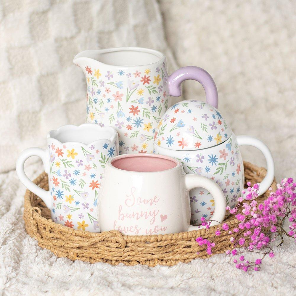 Multi - Something Different - Spring Floral Print Egg Shaped Mug - 7