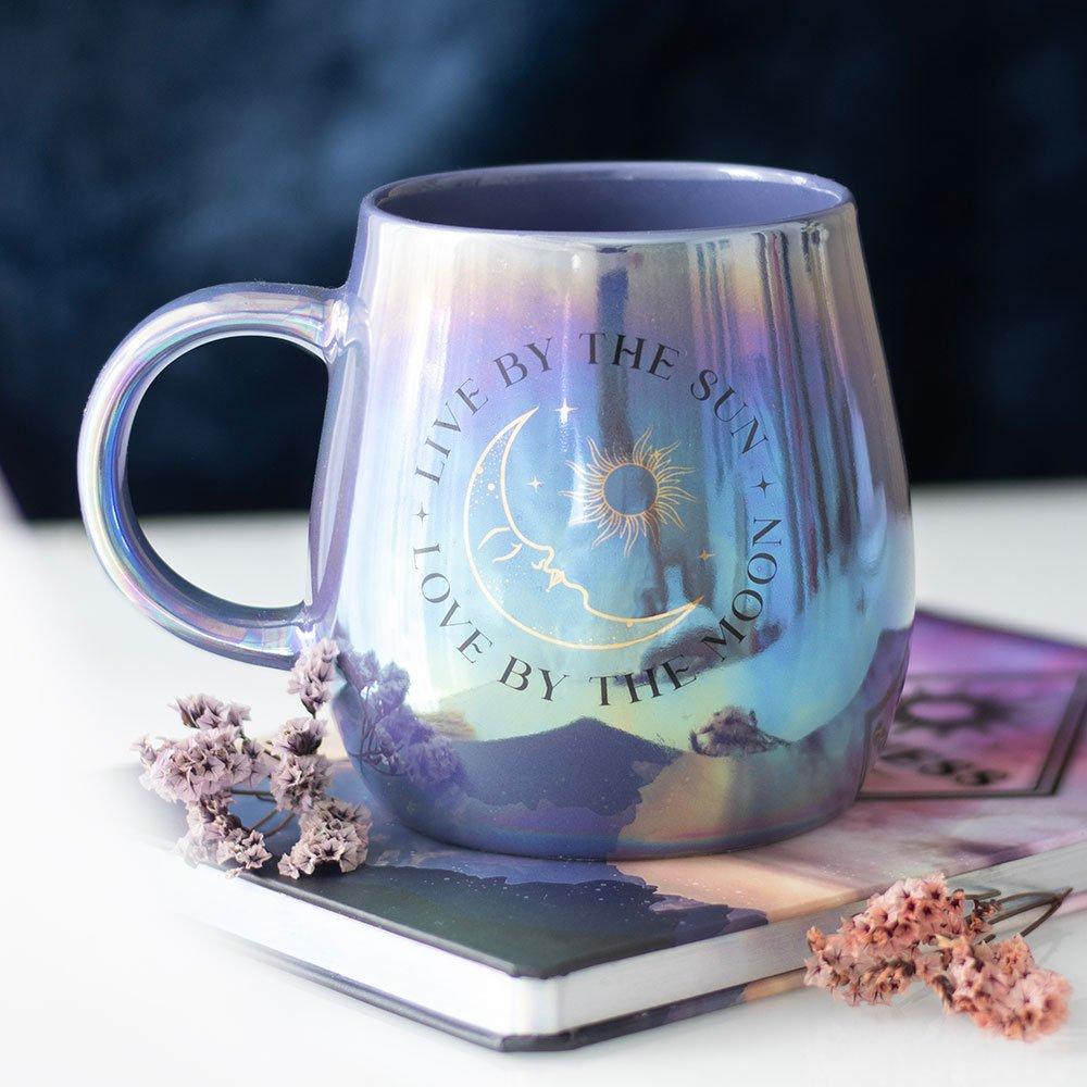 Something Different  Live By The Sun Love By The Moon Iridescent Mug - 