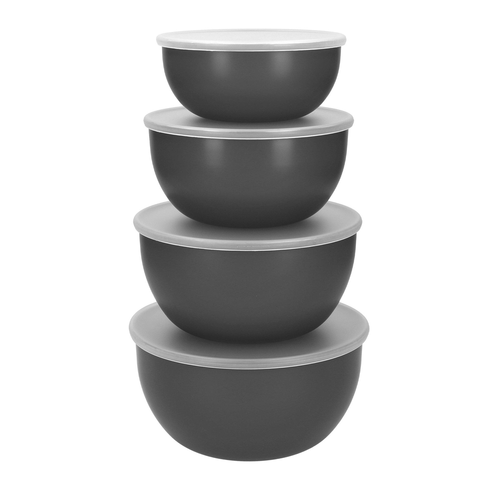 Grey - KitchenAid - KitchenAid Meal Prep Bowls Set with Lids - 1