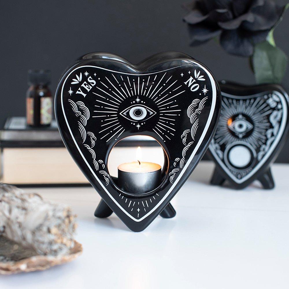 White - Something Different - Black Planchette Oil Burner and Wax Warmer - 1