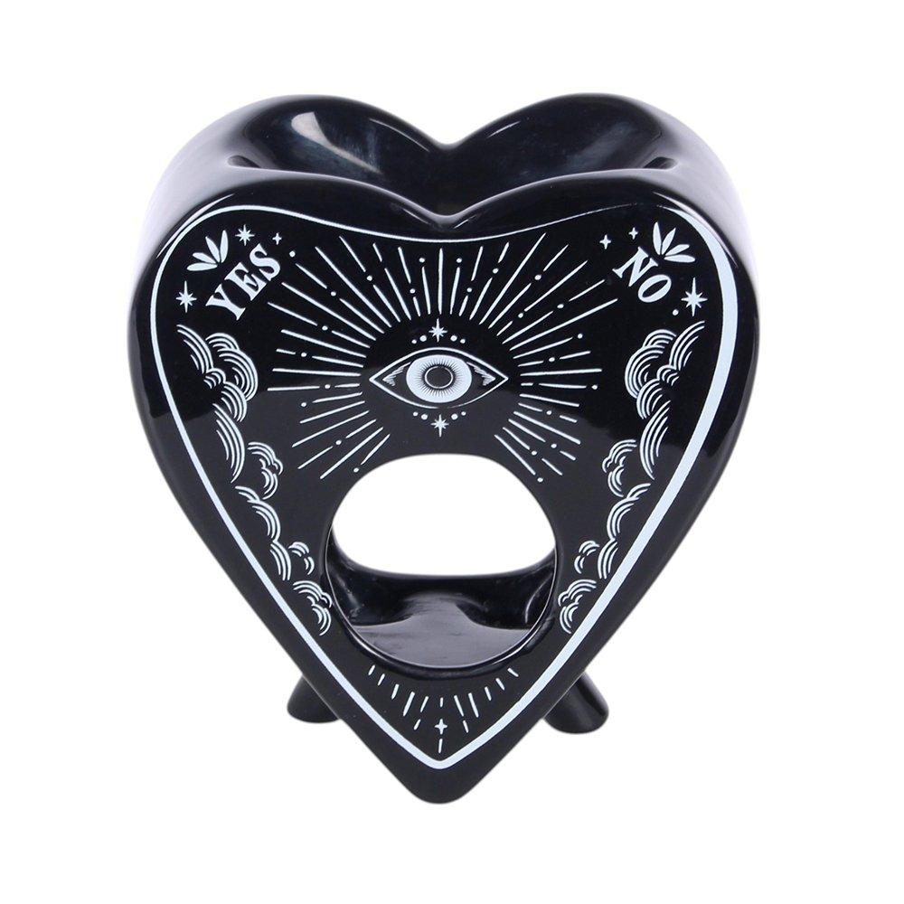 White - Something Different - Black Planchette Oil Burner and Wax Warmer - 2
