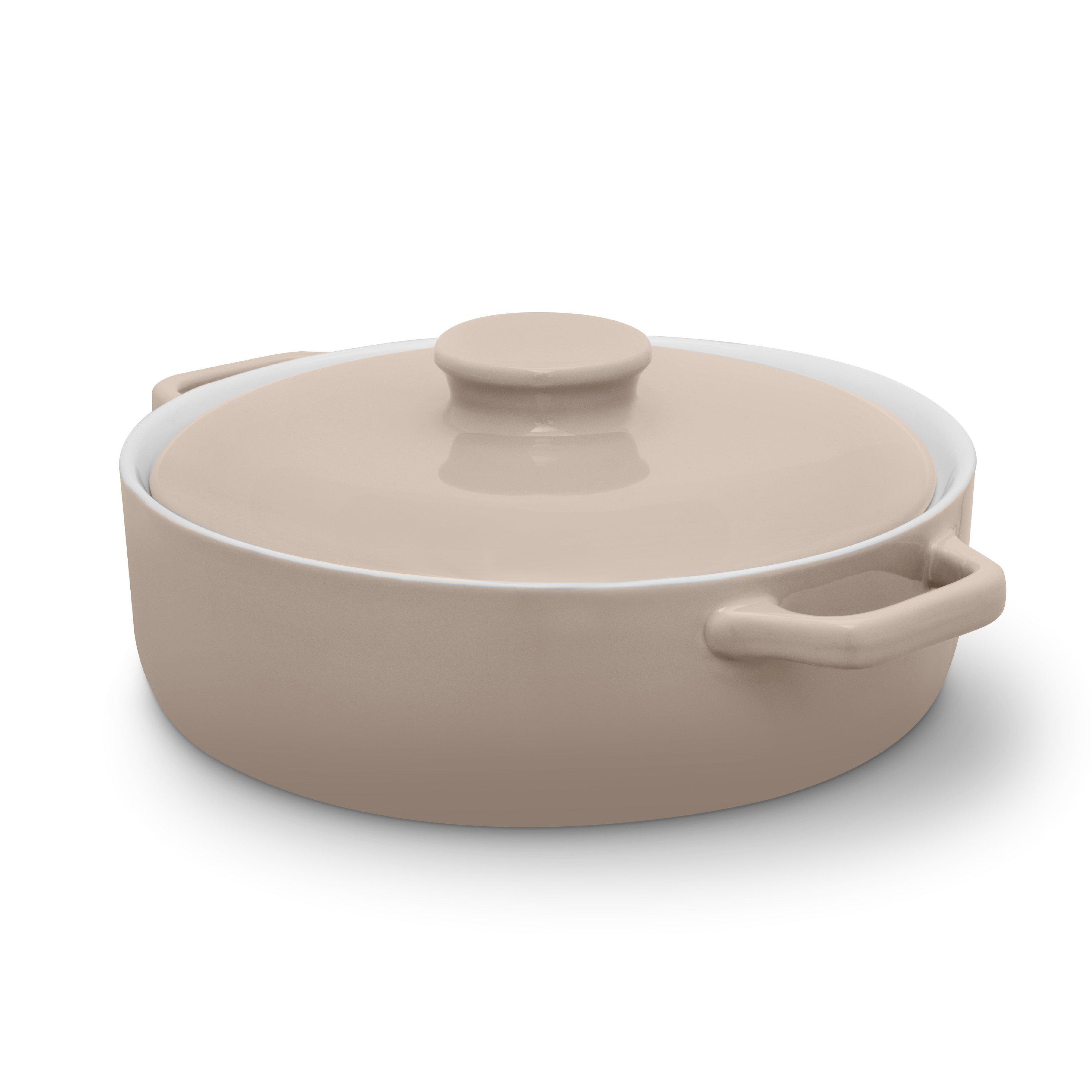 Barbary And Oak  Nattura Shallow Casserole Cashmere 23.5Cm - Beige - Medium