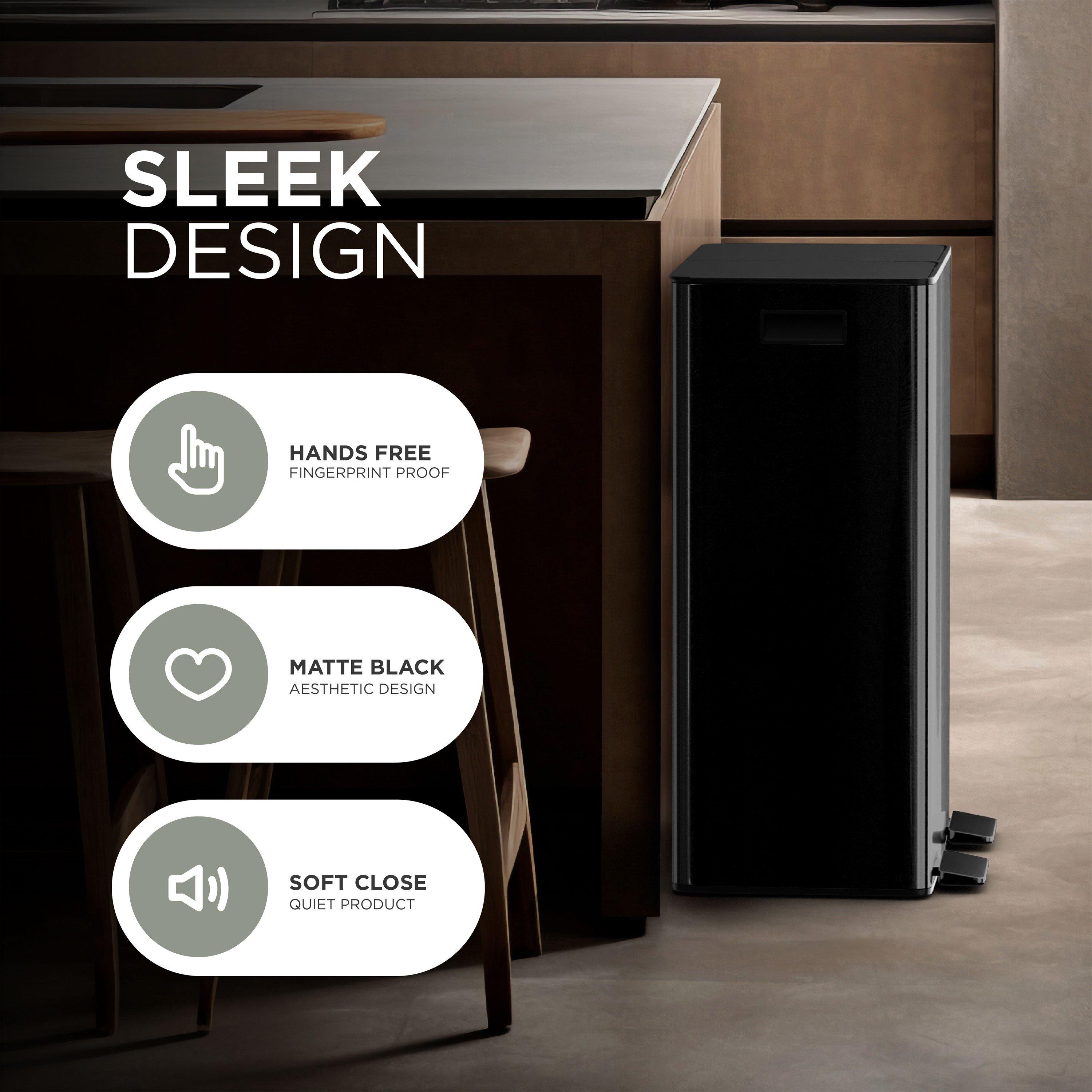 Black - DMD Collective - 60L STAINLESS STEEL BIN - 5