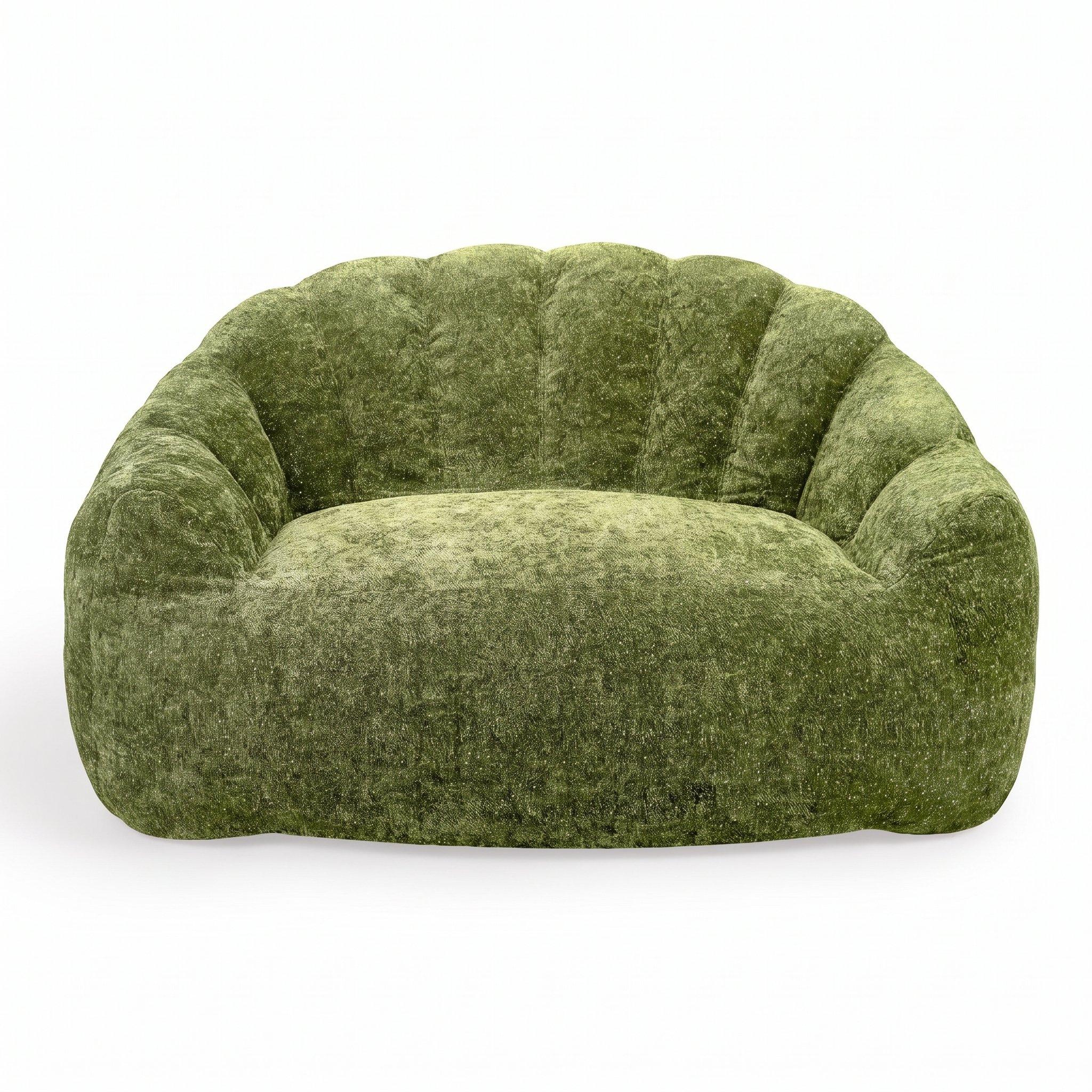 Green - Urban Meuble - Plush 2 Seater Sofa with Ergonomic Back - 5