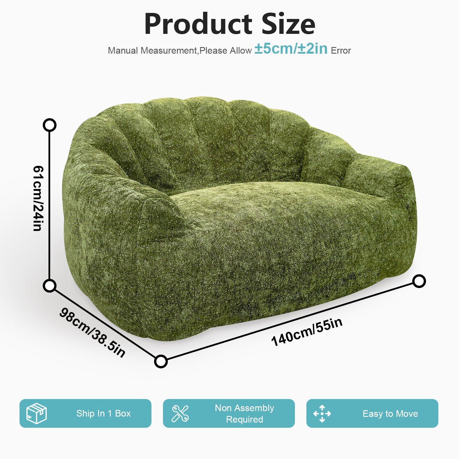 Green - Urban Meuble - Plush 2 Seater Sofa with Ergonomic Back - 6