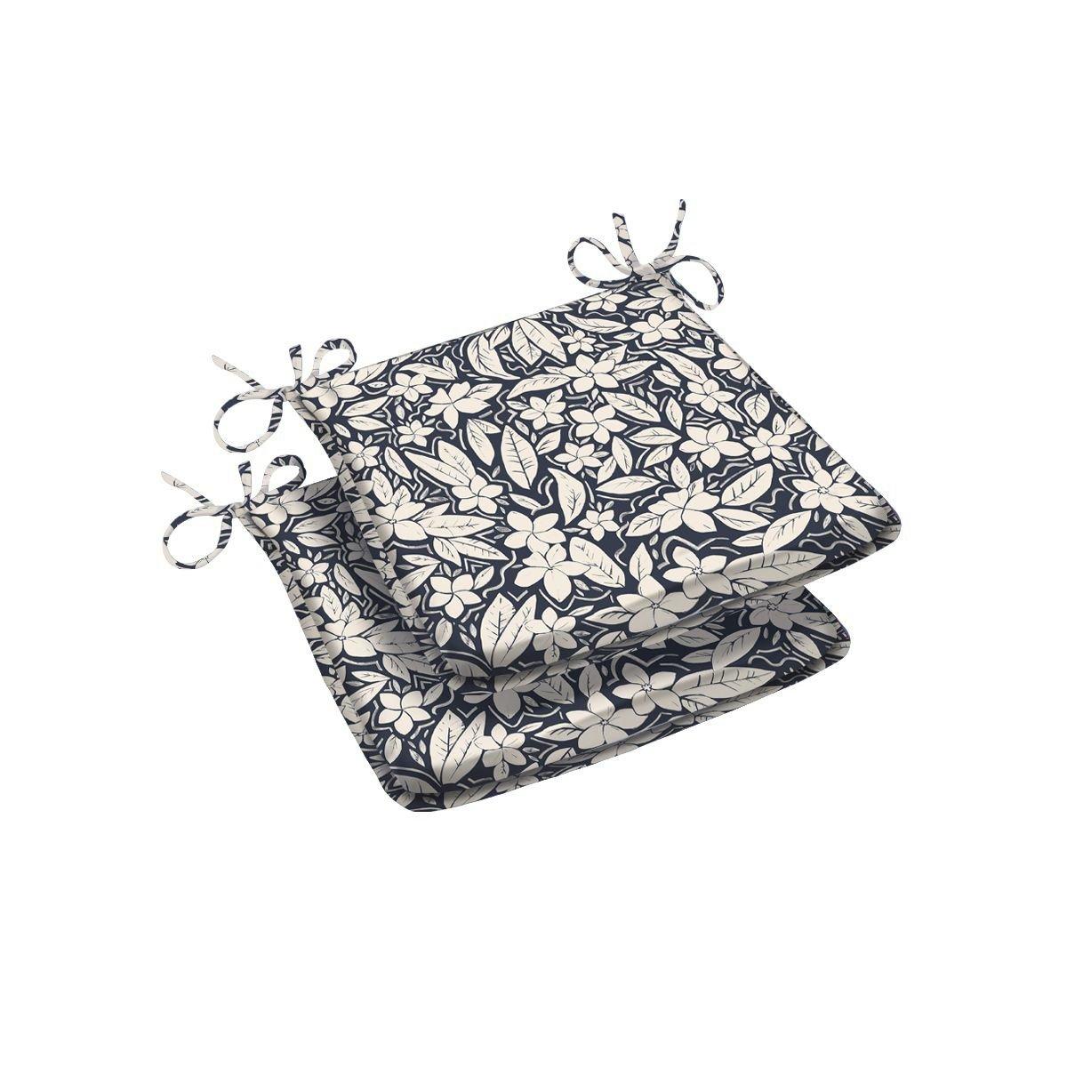 Blue - Alan Symonds - Blossom Trapezoid Shape Seat Pad - 2