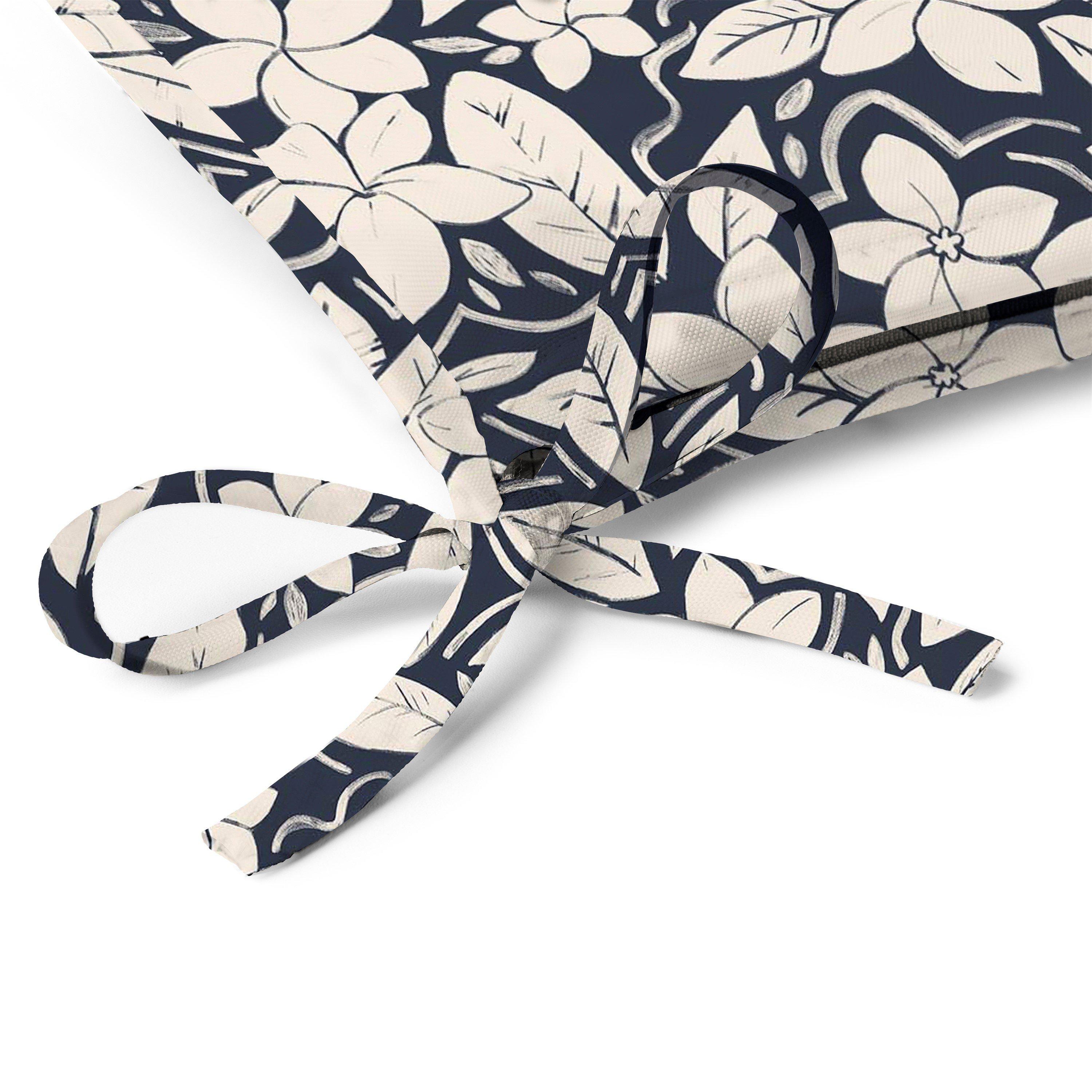 Blue - Alan Symonds - Blossom Trapezoid Shape Seat Pad - 4