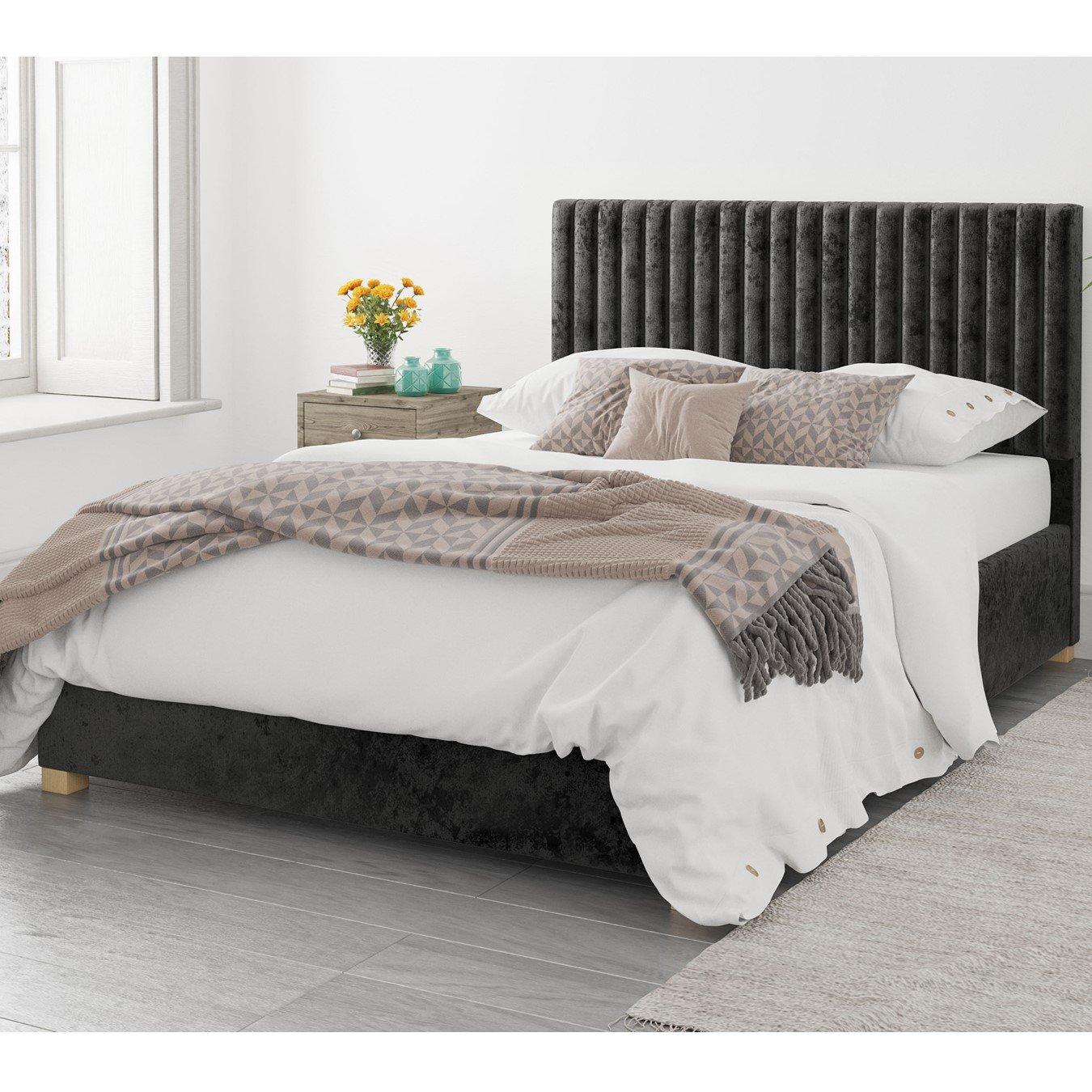 Aspire  Grant Ottoman Storage Bed - Black - King