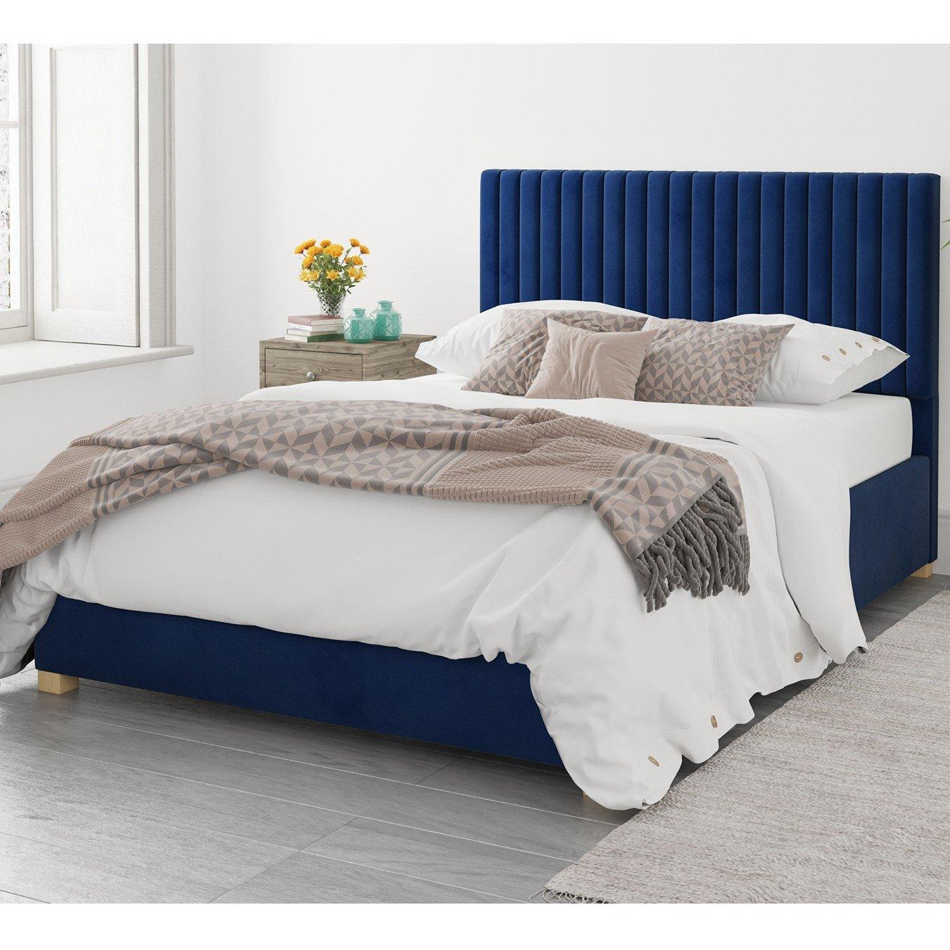 Navy - Aspire - Grant Ottoman Storage Bed - 1