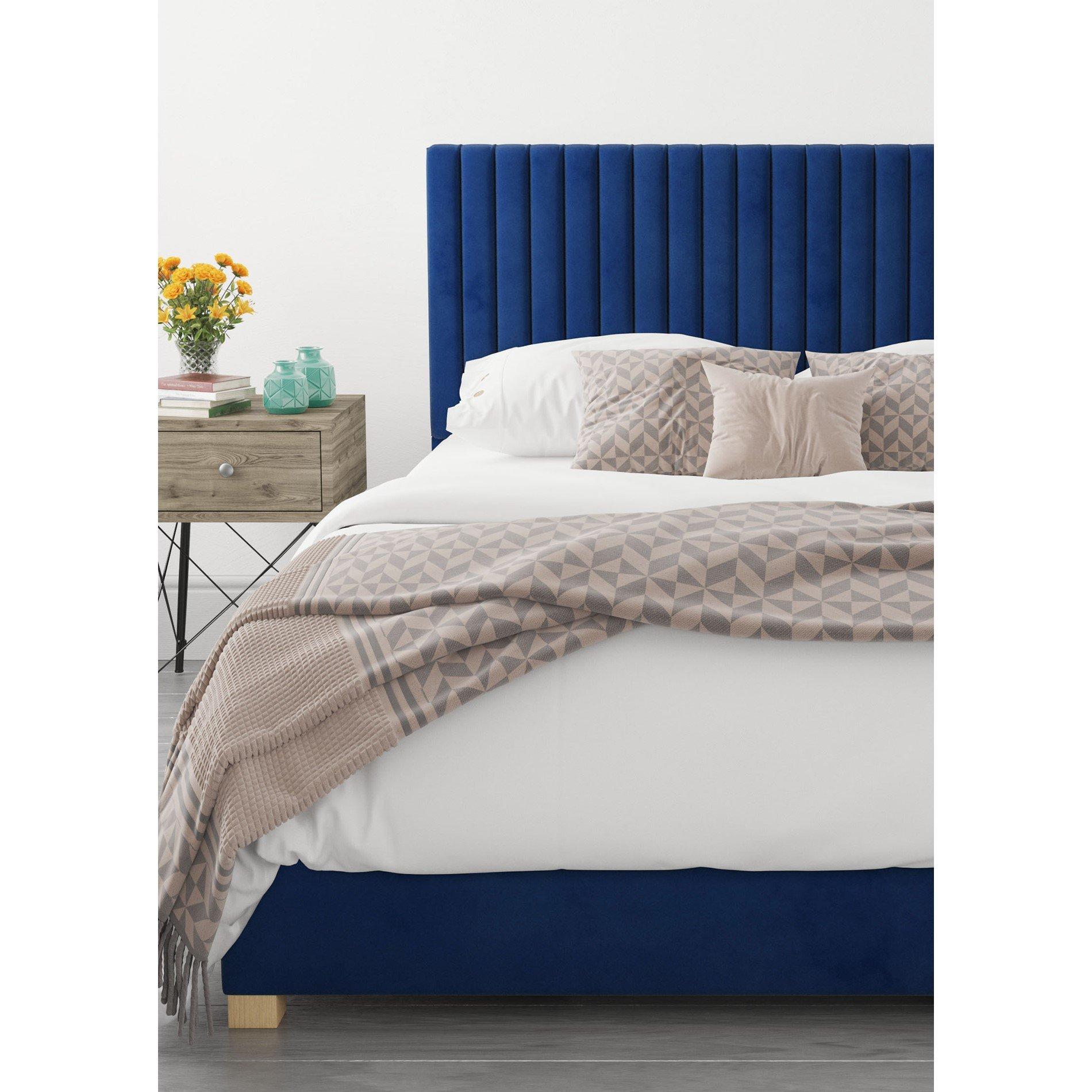 Navy - Aspire - Grant Ottoman Storage Bed - 3