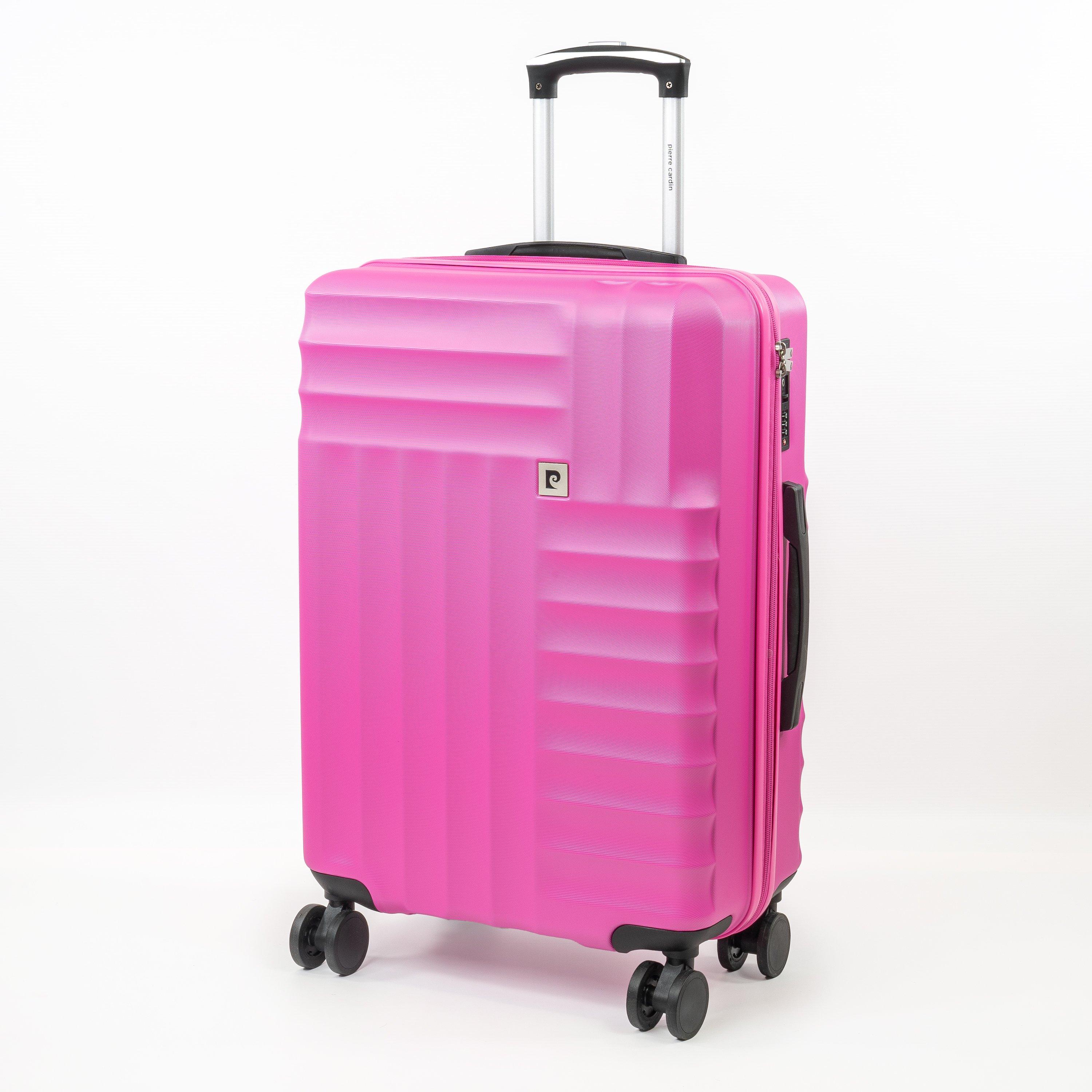 Pierre Cardin  Soleil Hard Shell Suitcase Medium Wheeled Luggage - Pink - Medium